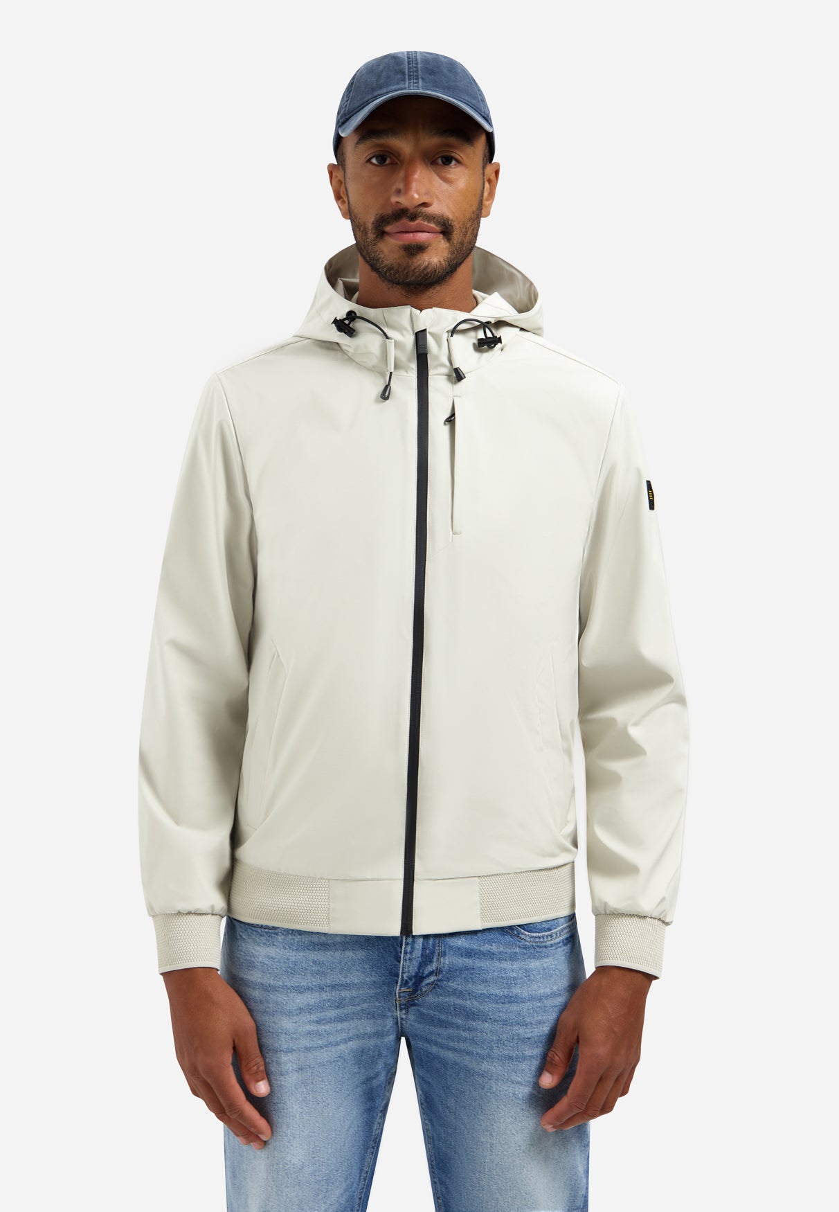Hooded zomerjack | Stone