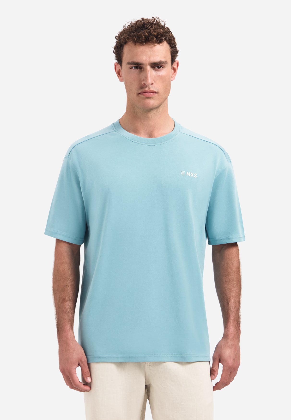 T-shirt met korte mouwen en rugprint | Seablue