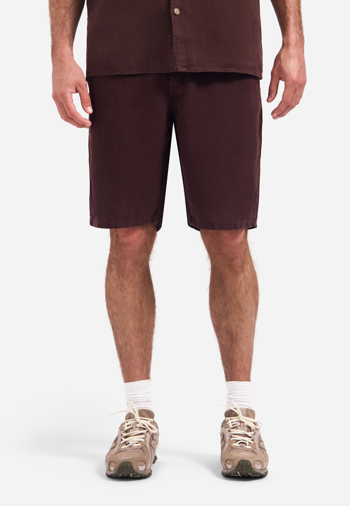 Chino shorts met trekkoord | Dark Brown