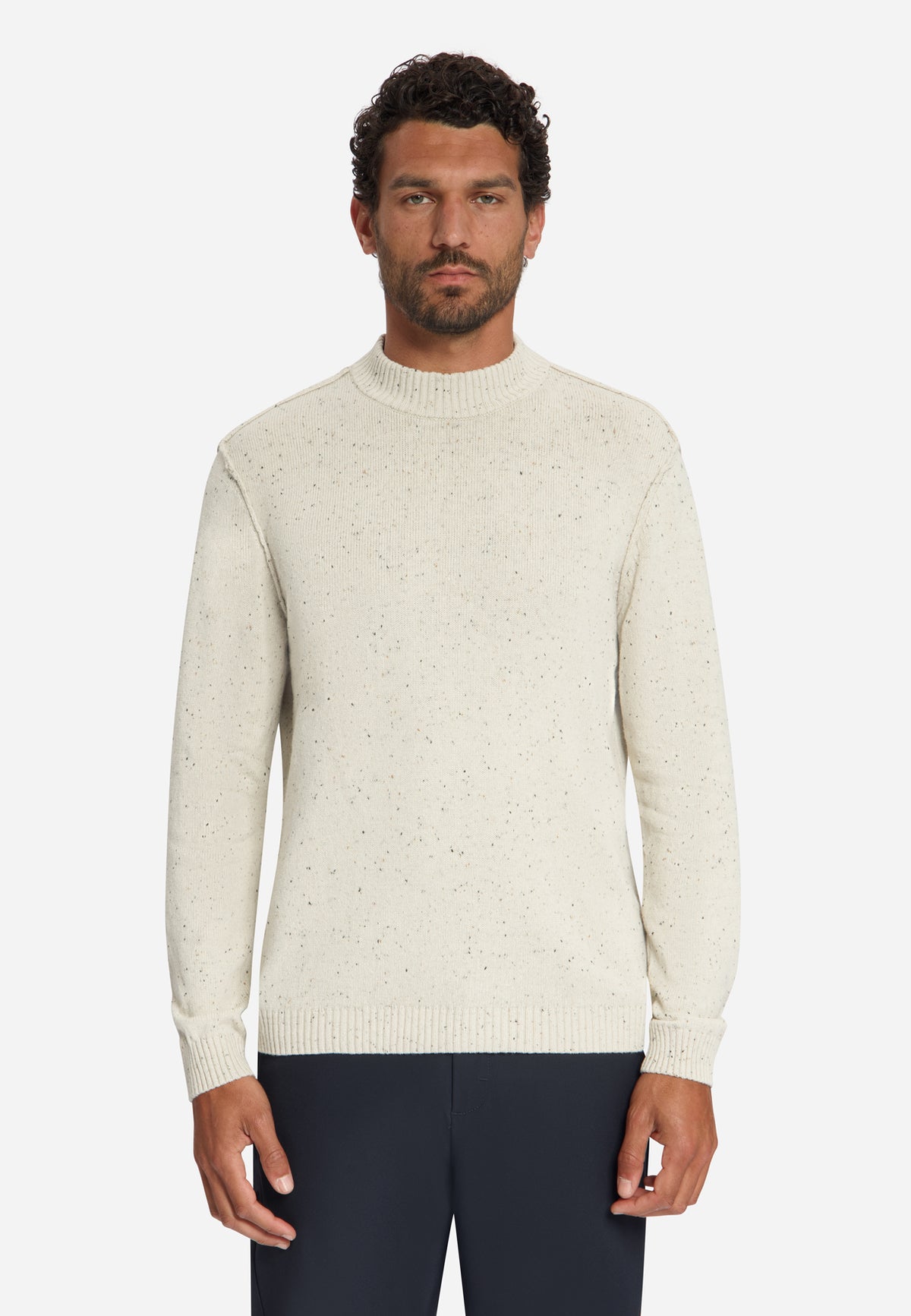 Tweedlook Trui | Stone