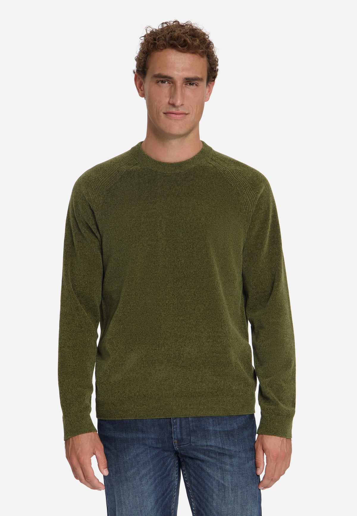 Chenille Trui | Moss