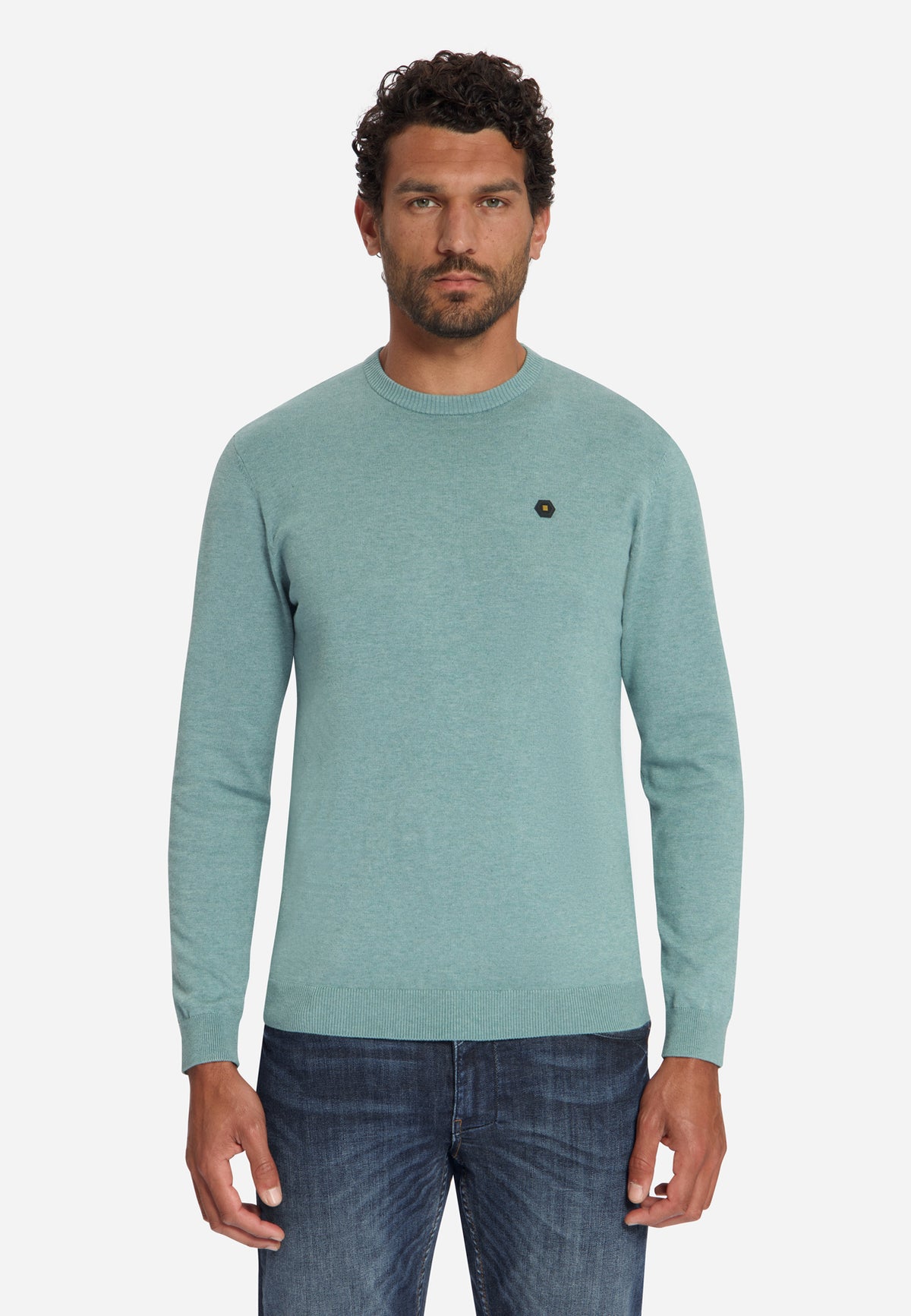 Melange Trui | Dusty Blue