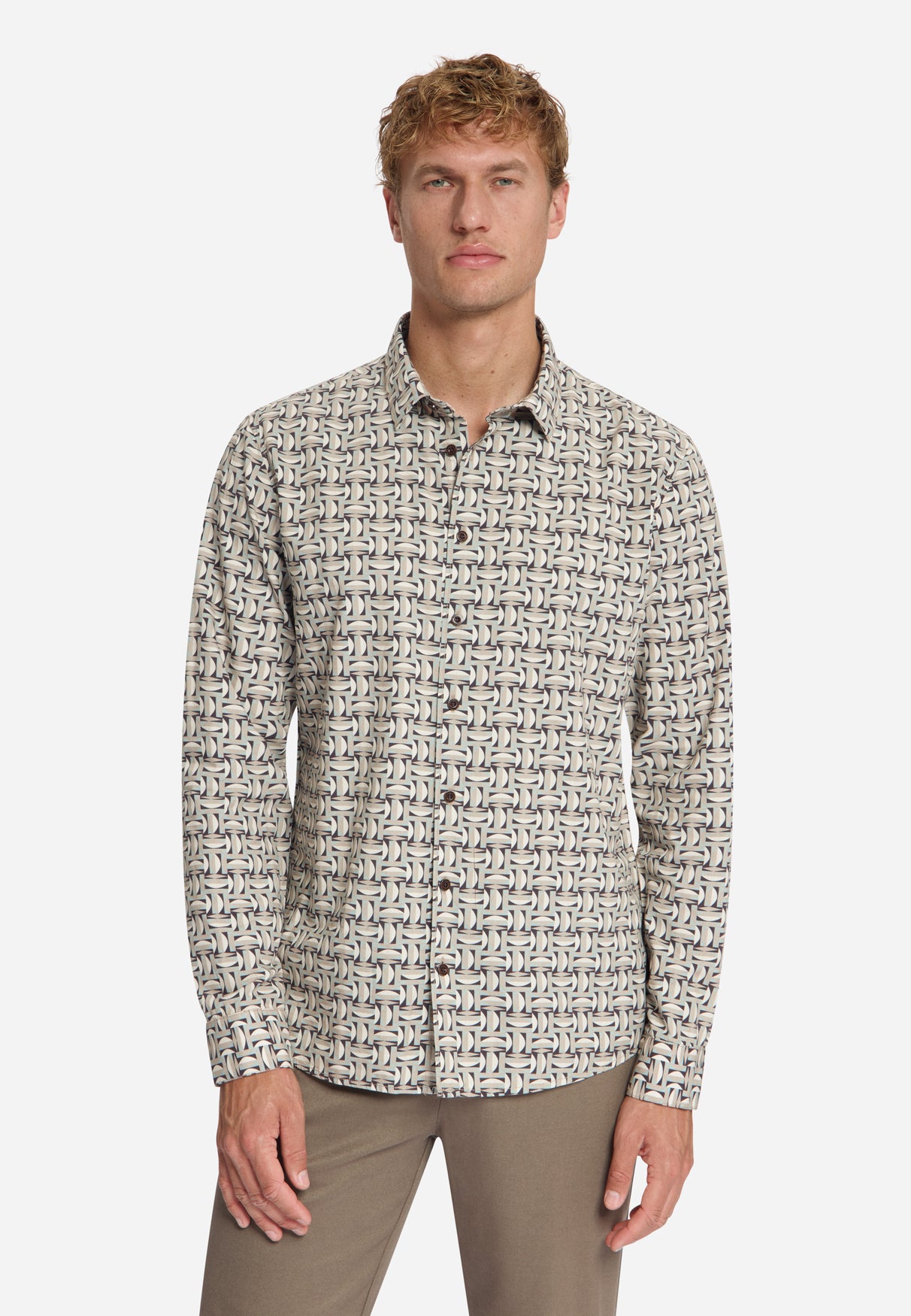 Overhemd Met Allover Print | Stone