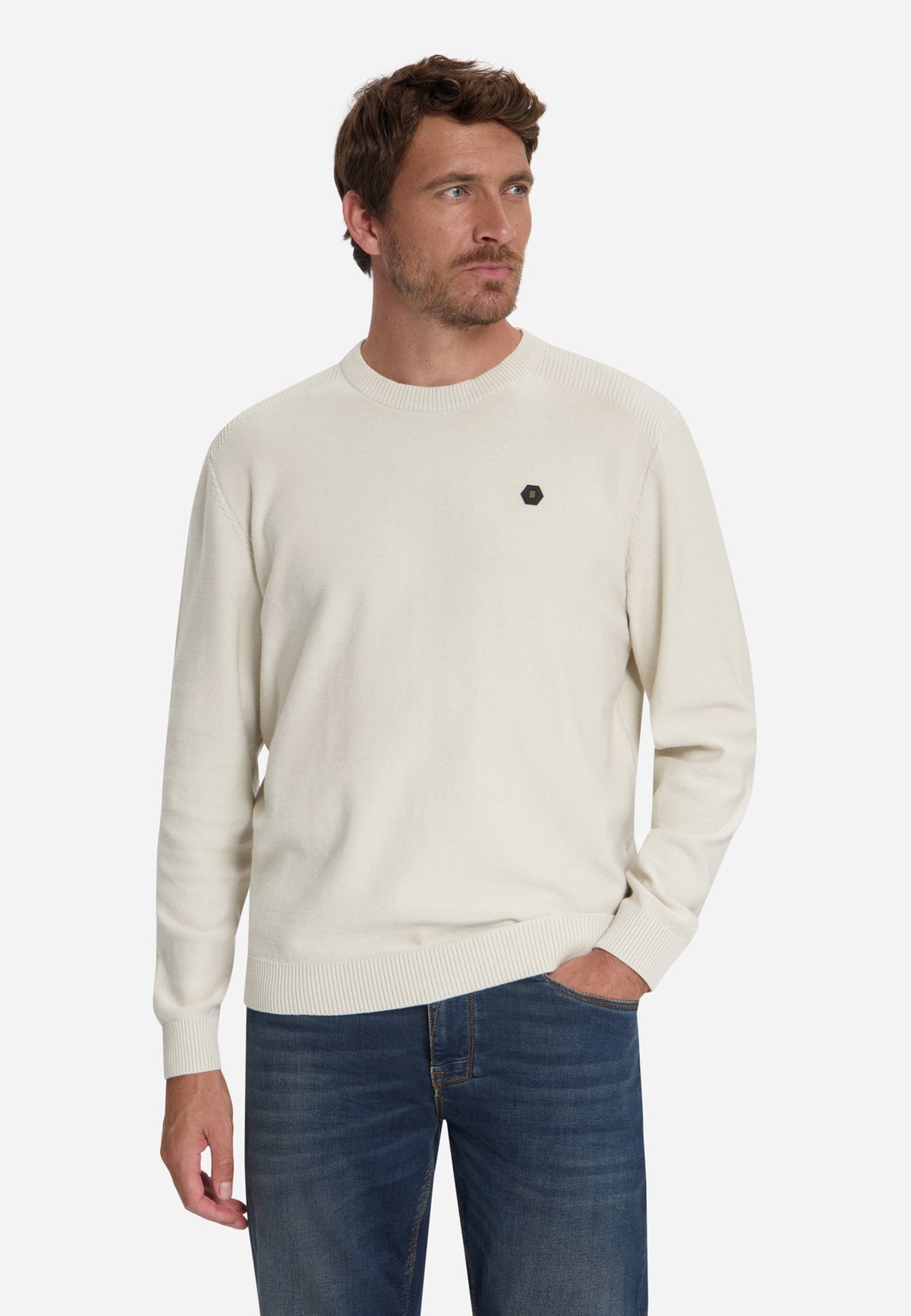 Trui met ronde hals | Stone