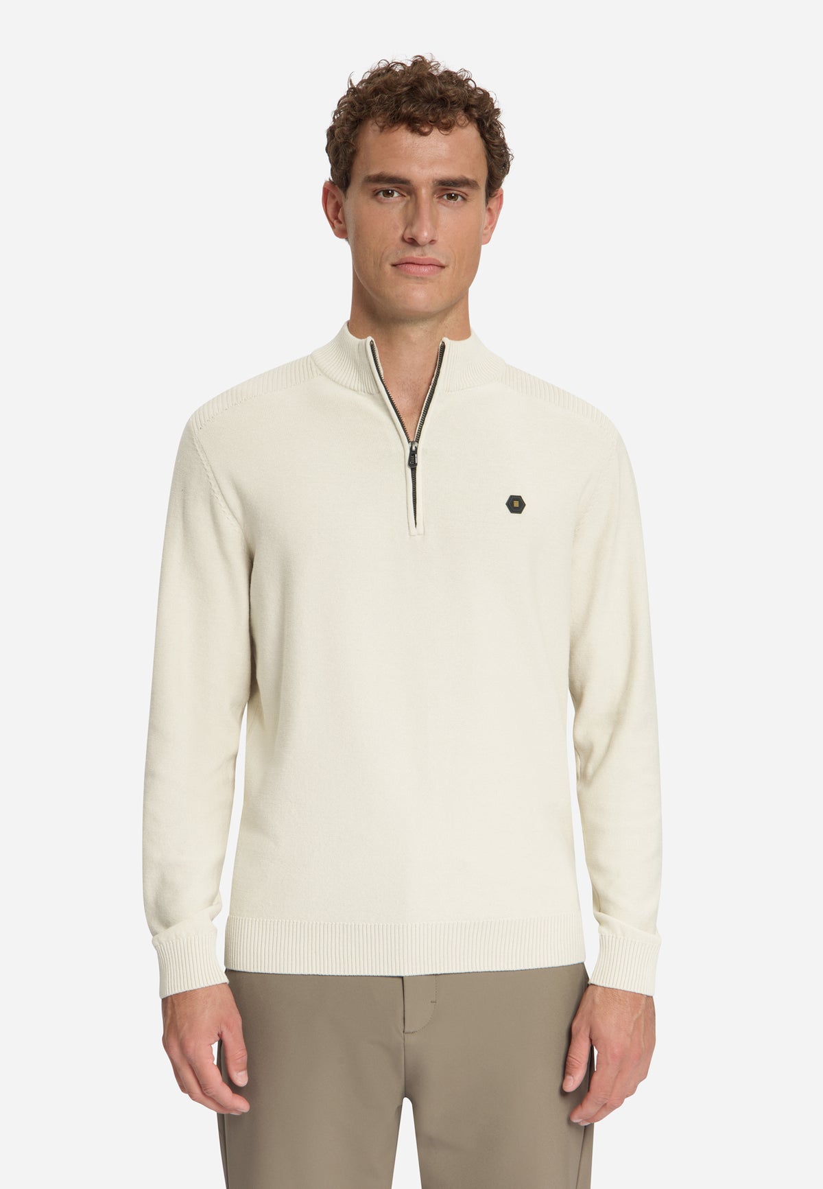 Half-zip trui | Stone