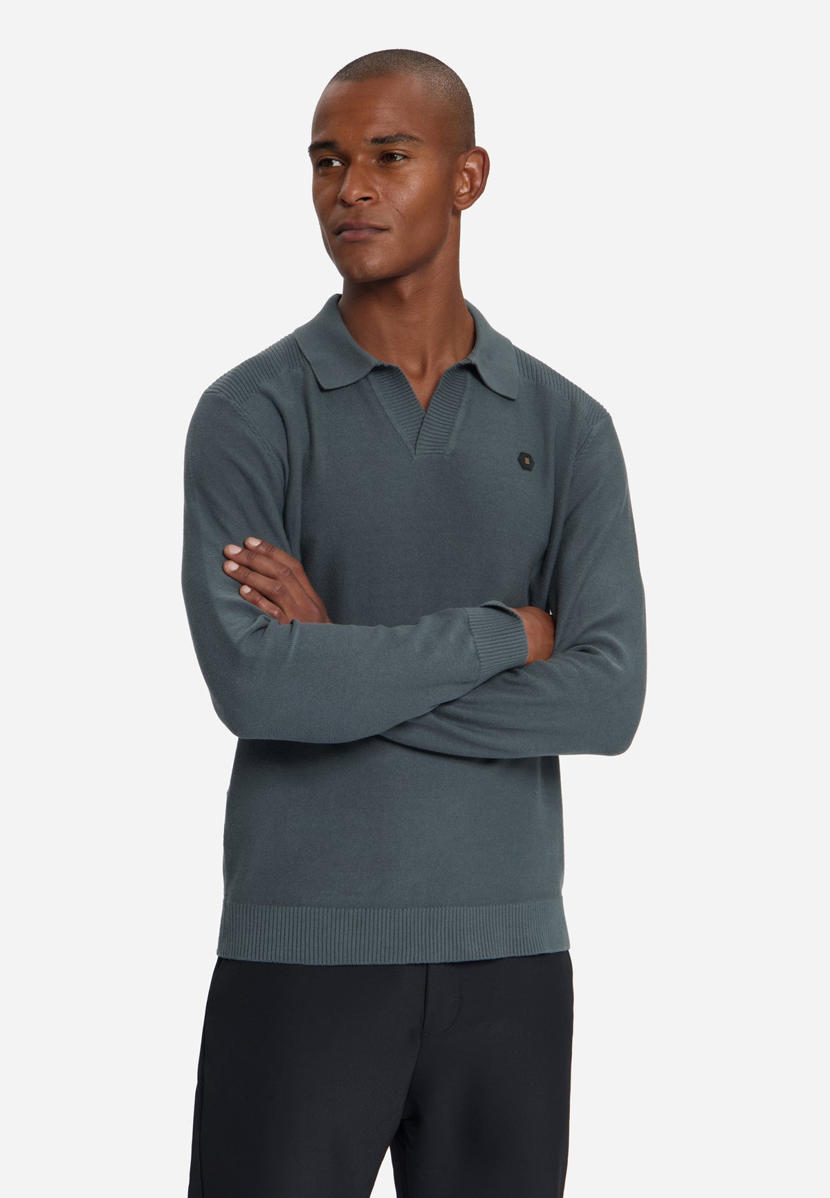 Half-zip trui | Dark Steel