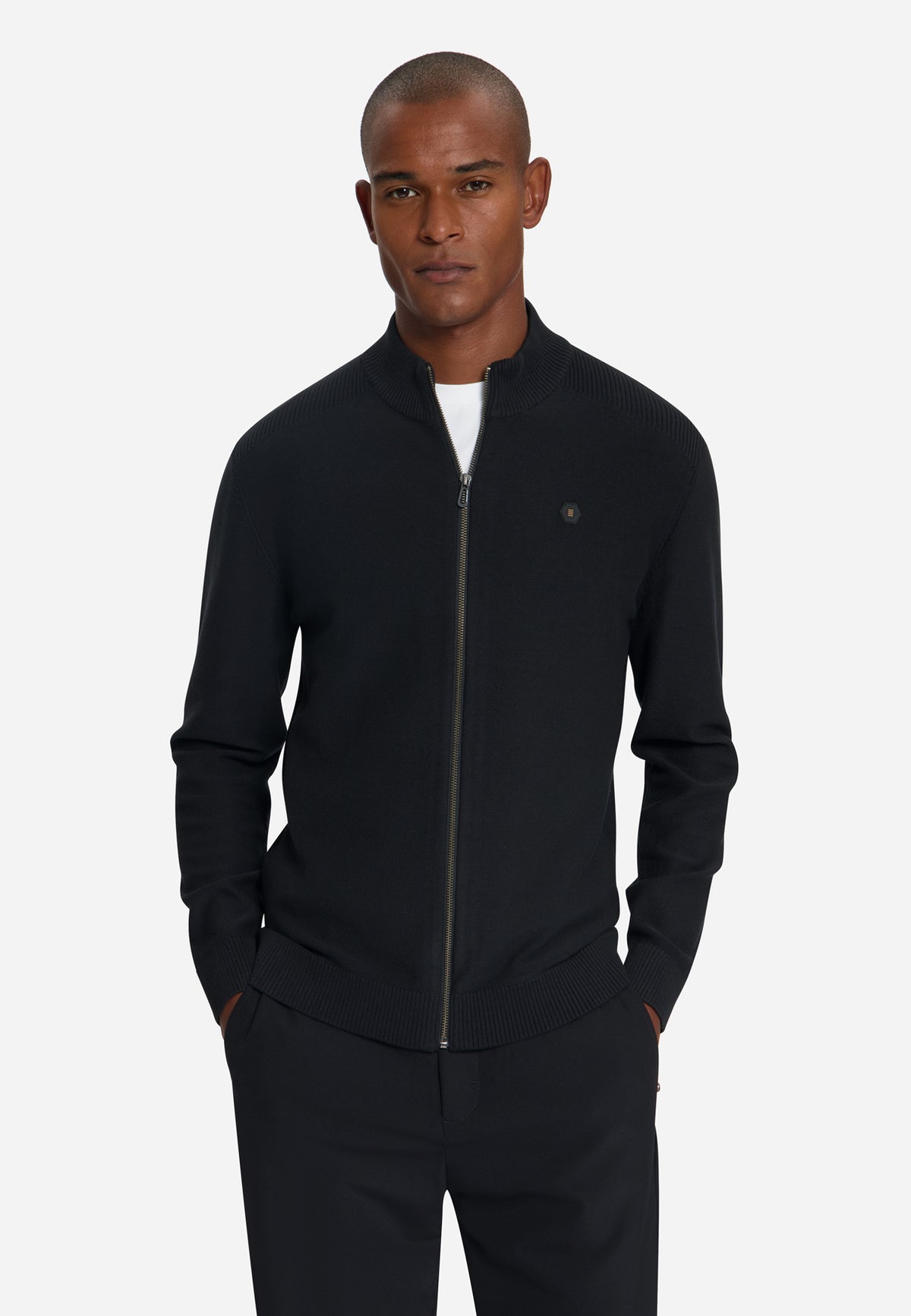Vest met ritssluiting | Black