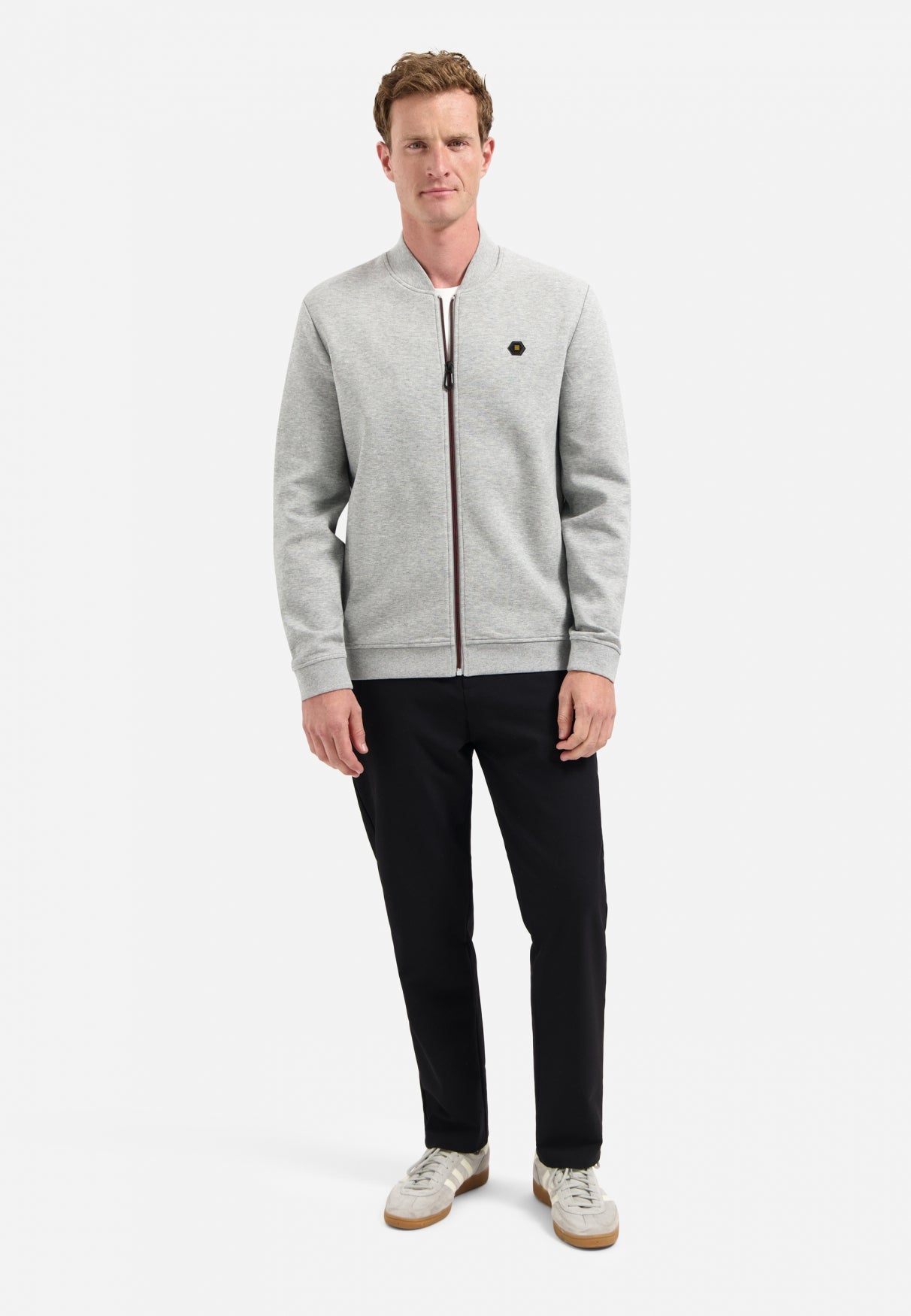 Timeless Basics Zip Vest | Grey Melange