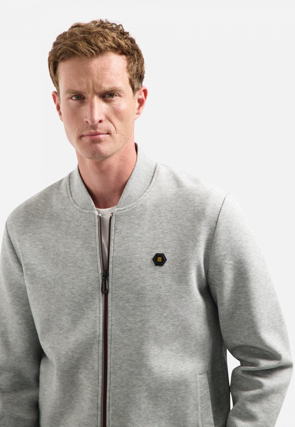 Timeless Basics Zip Vest | Grey Melange