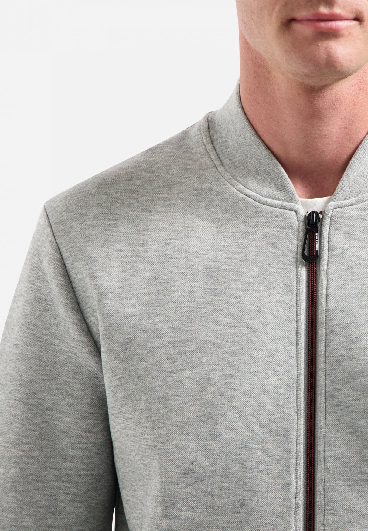 Timeless Basics Zip Vest | Grey Melange