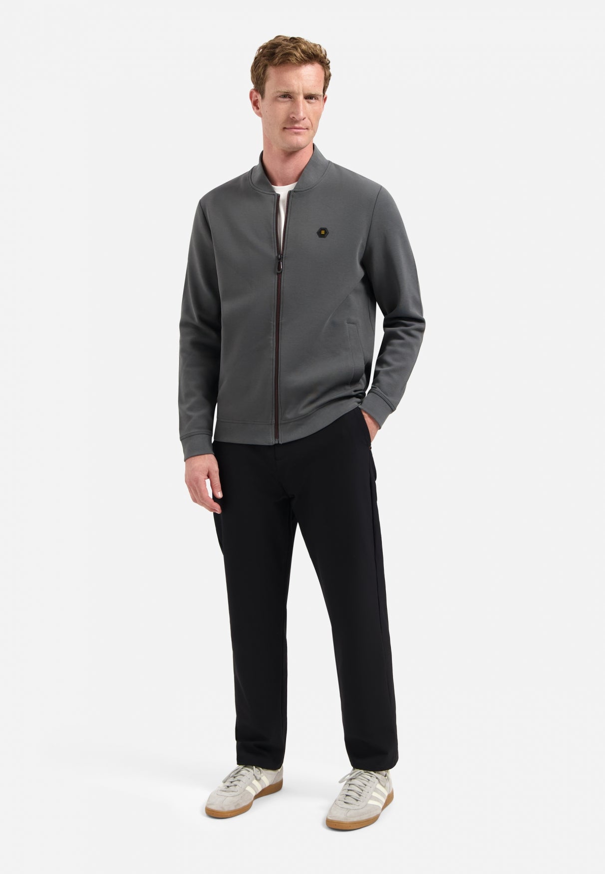 Timeless Basics Zip Vest | Dark Steel