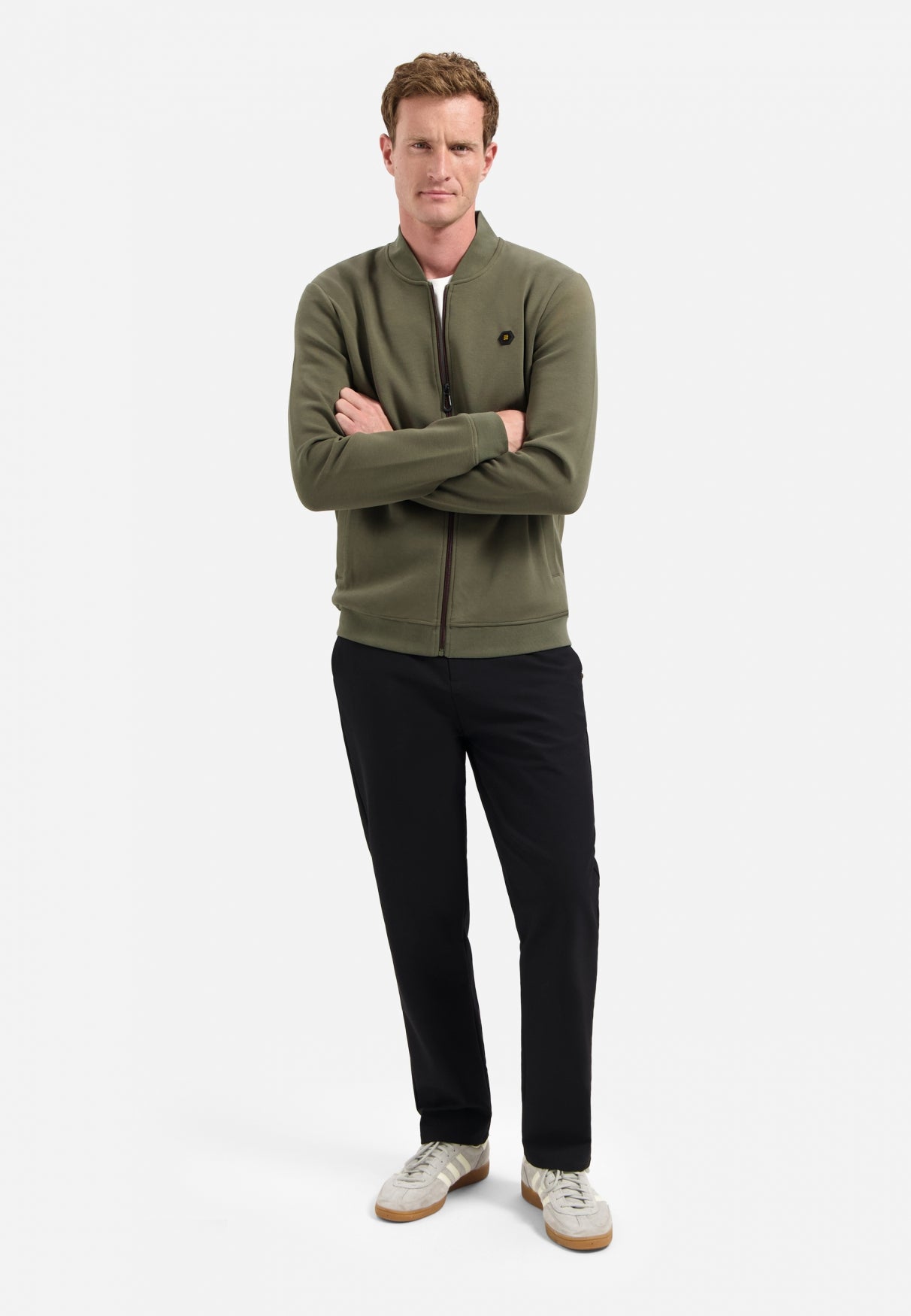 Timeless Basics Zip Vest | Dark Moss