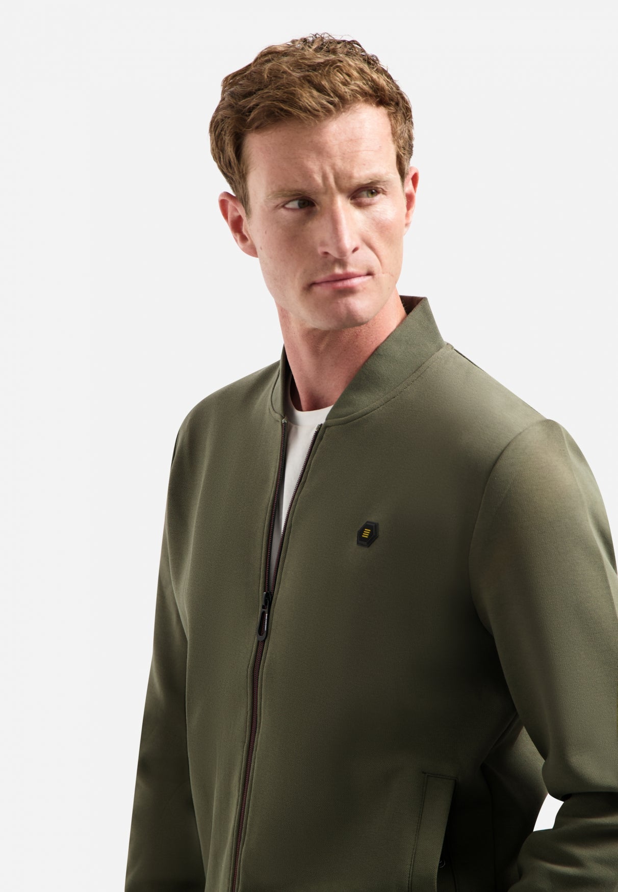 Timeless Basics Zip Vest | Dark Moss