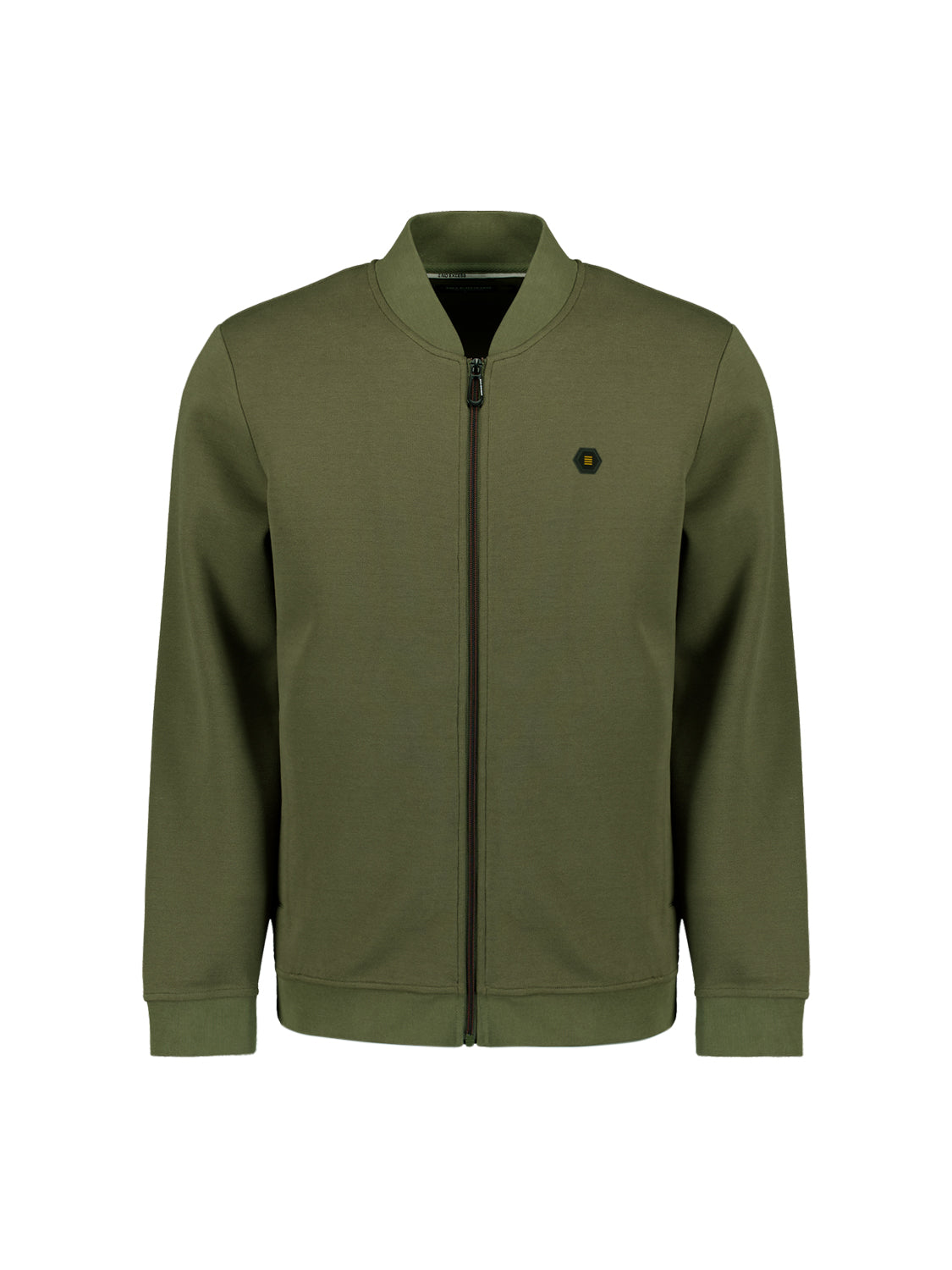 Timeless Basics Zip Vest | Dark Moss