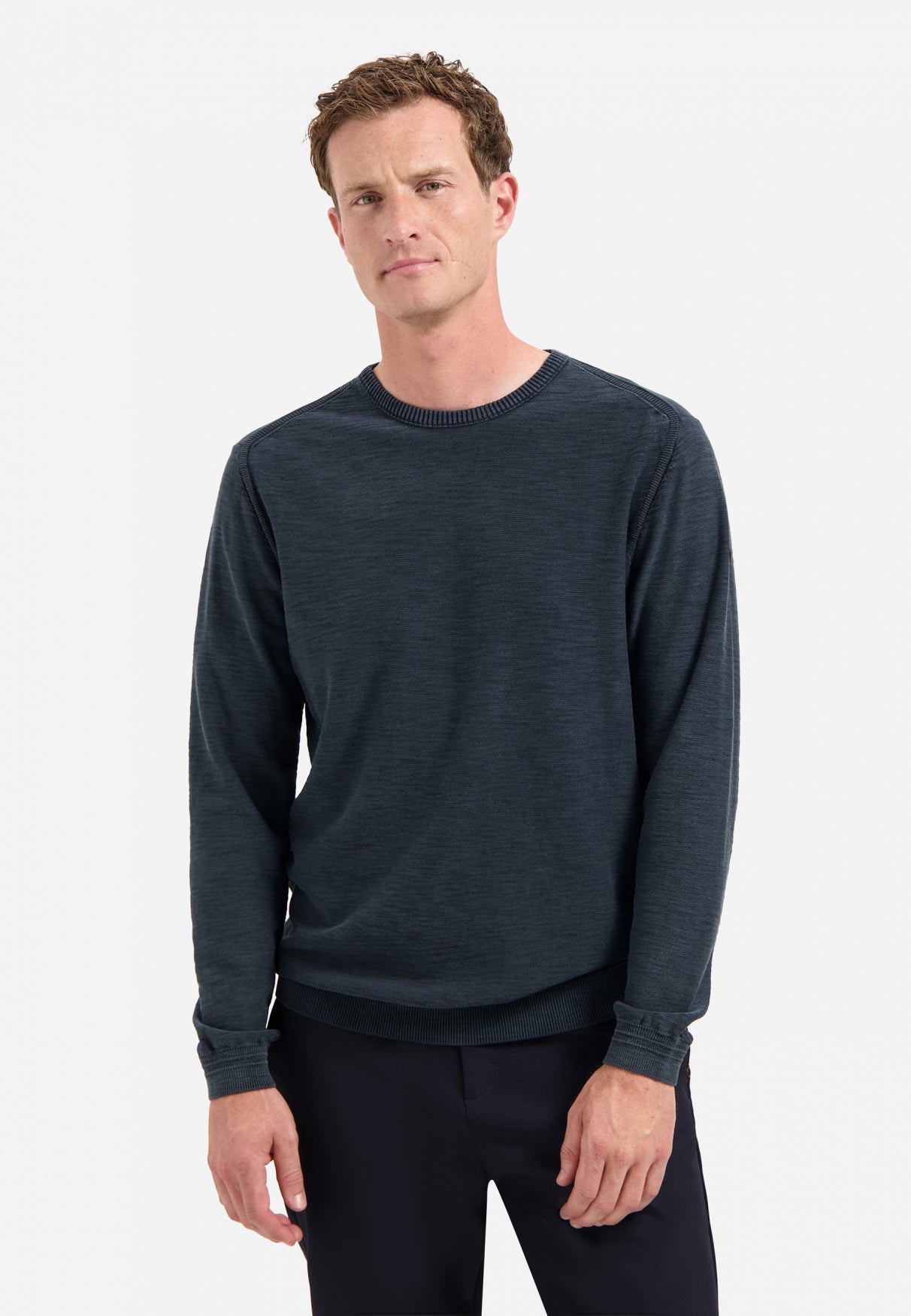 Timeless Basics Stone Washed Trui | Night