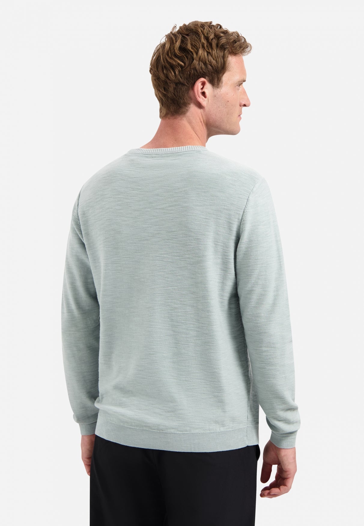 Timeless Basics Stonewashed Trui | Dusty Blue