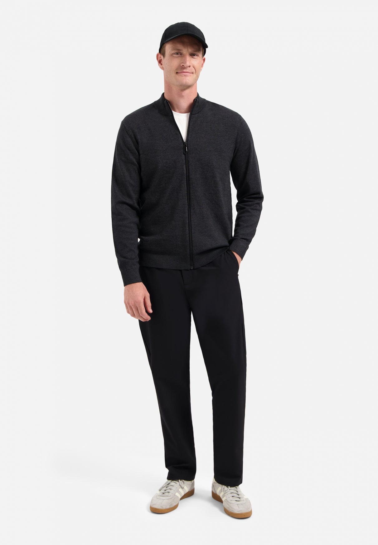 Timeless Basics tweekleurig vest | Dark Grey