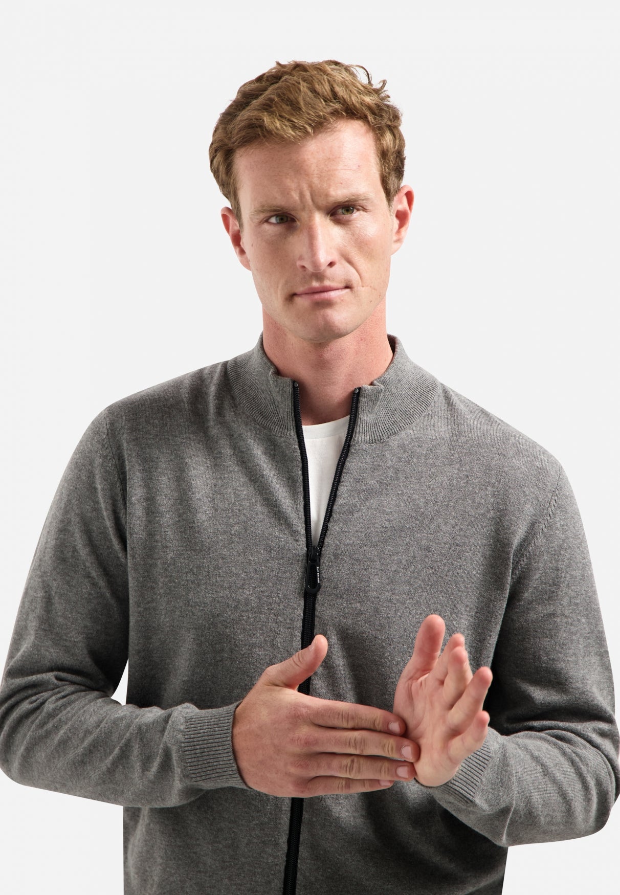 Timeless Basics tweekleurig vest | Grey Melange