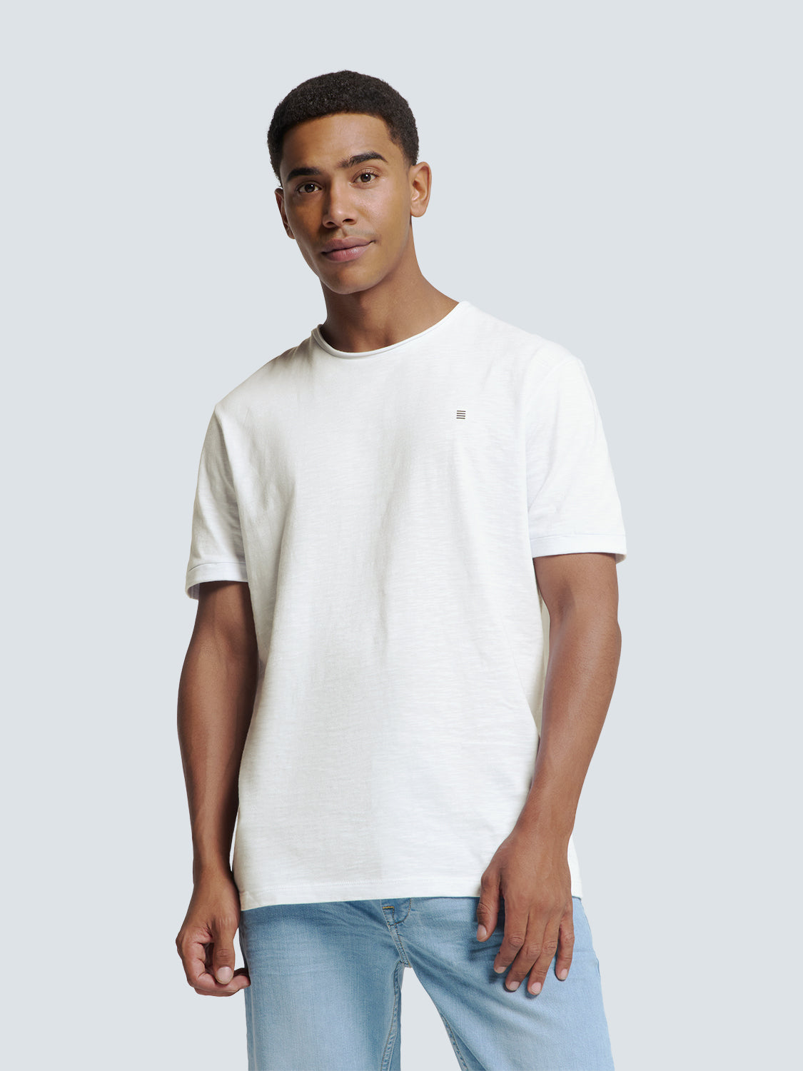 Timeless Basics T-shirt met ronde hals Wit