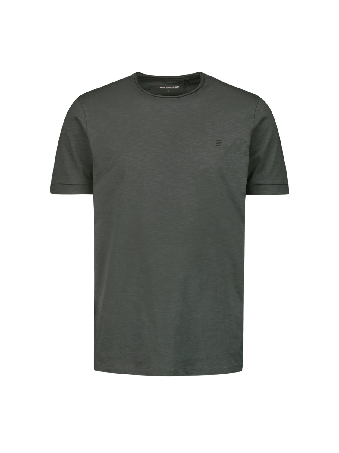 Timeless Basics Ronde Hals  T-shirt | Dark Grey