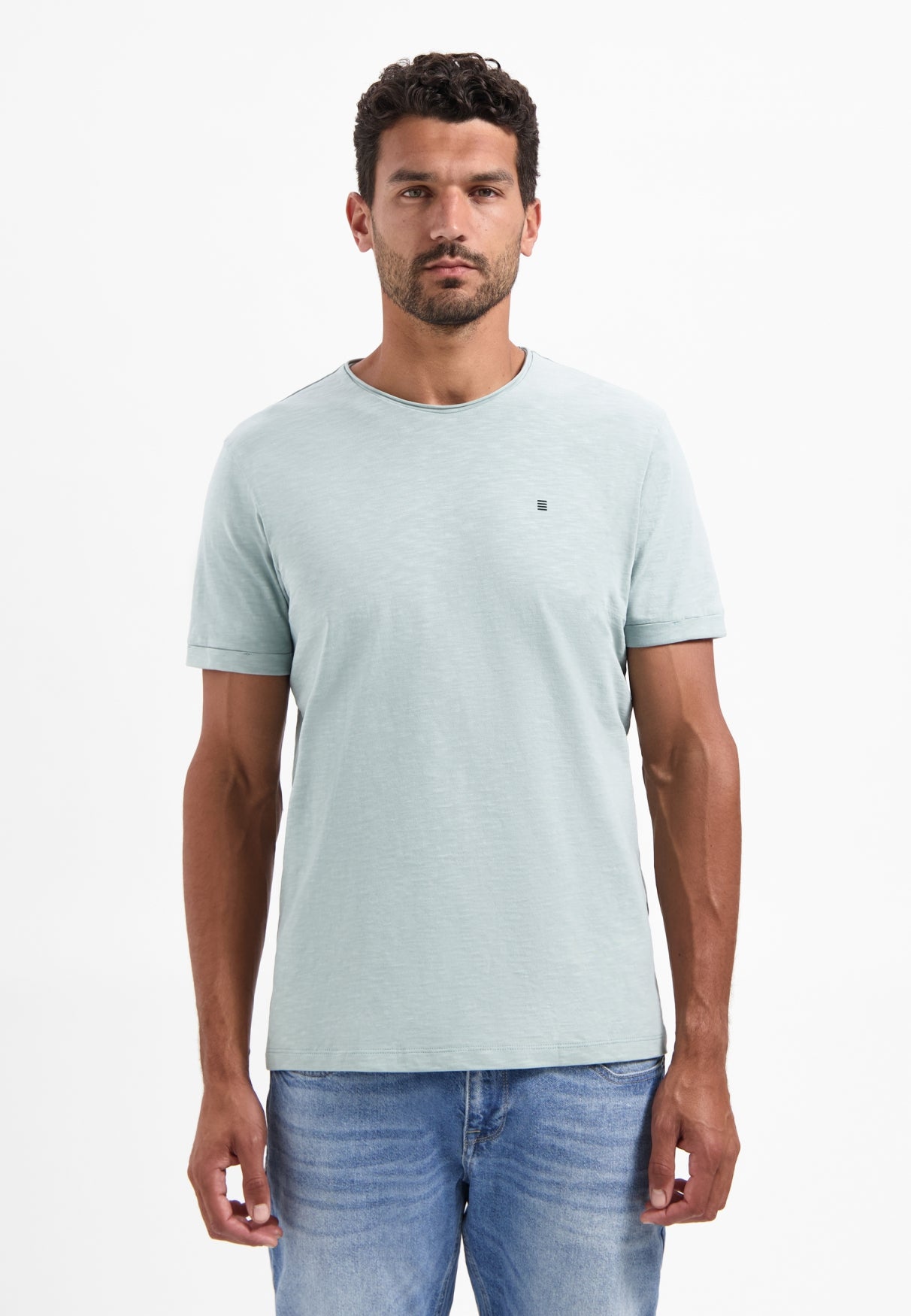 Timeless Basics Ronde Hals  T-shirt | Smoke