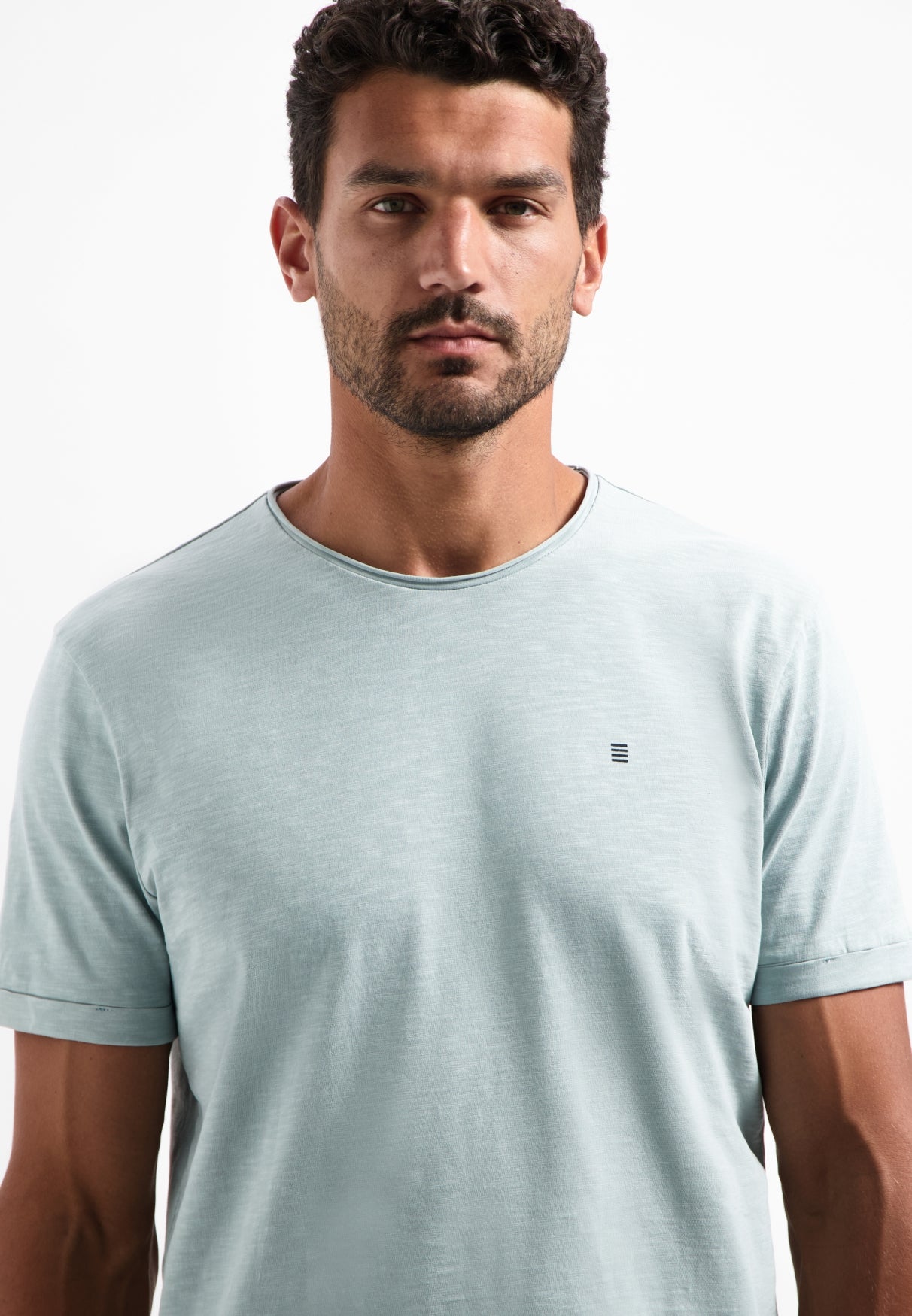 Timeless Basics Ronde Hals  T-shirt | Smoke