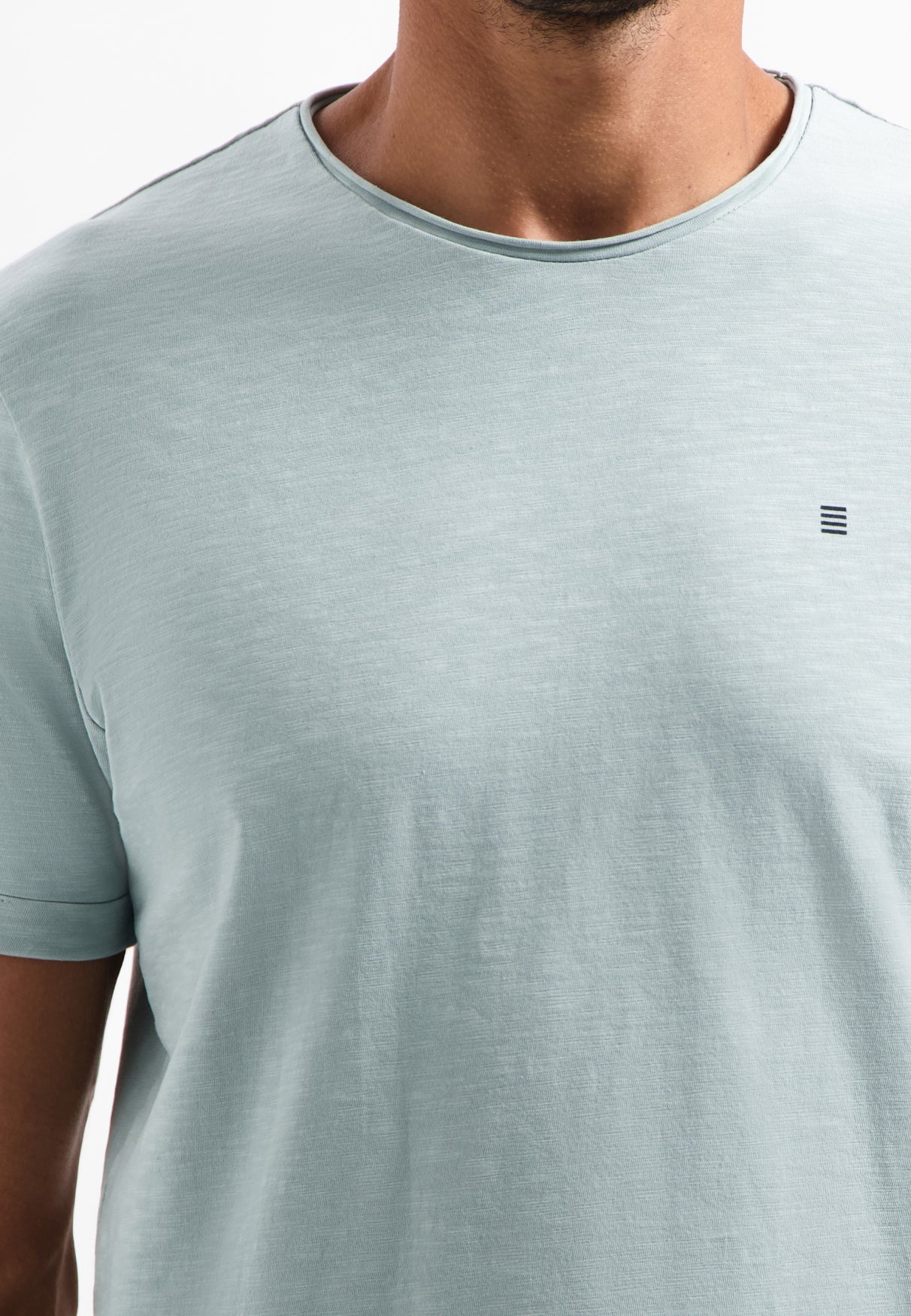 Timeless Basics Ronde Hals  T-shirt | Smoke
