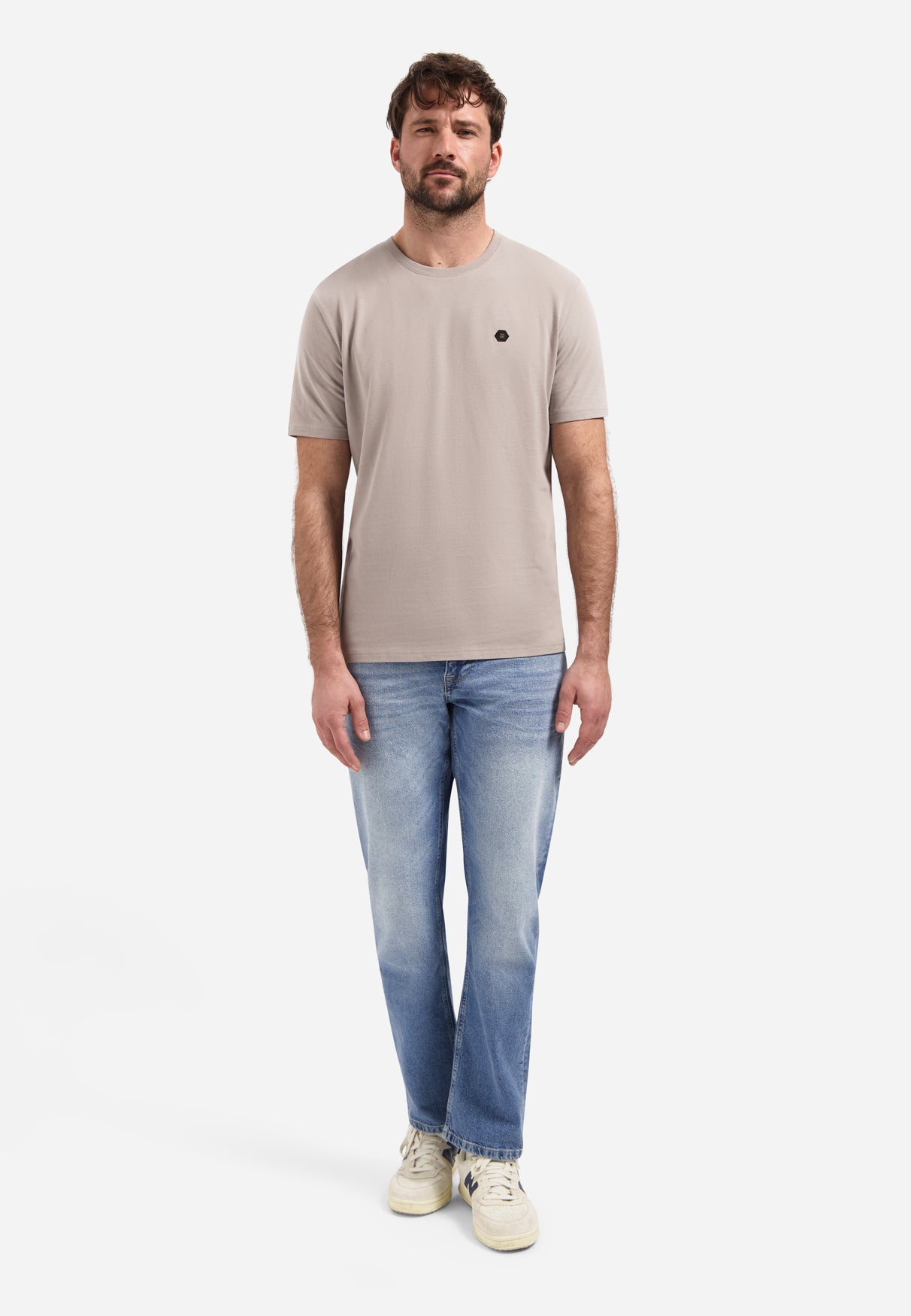 Timeless Basics Zacht T-shirt | Clay