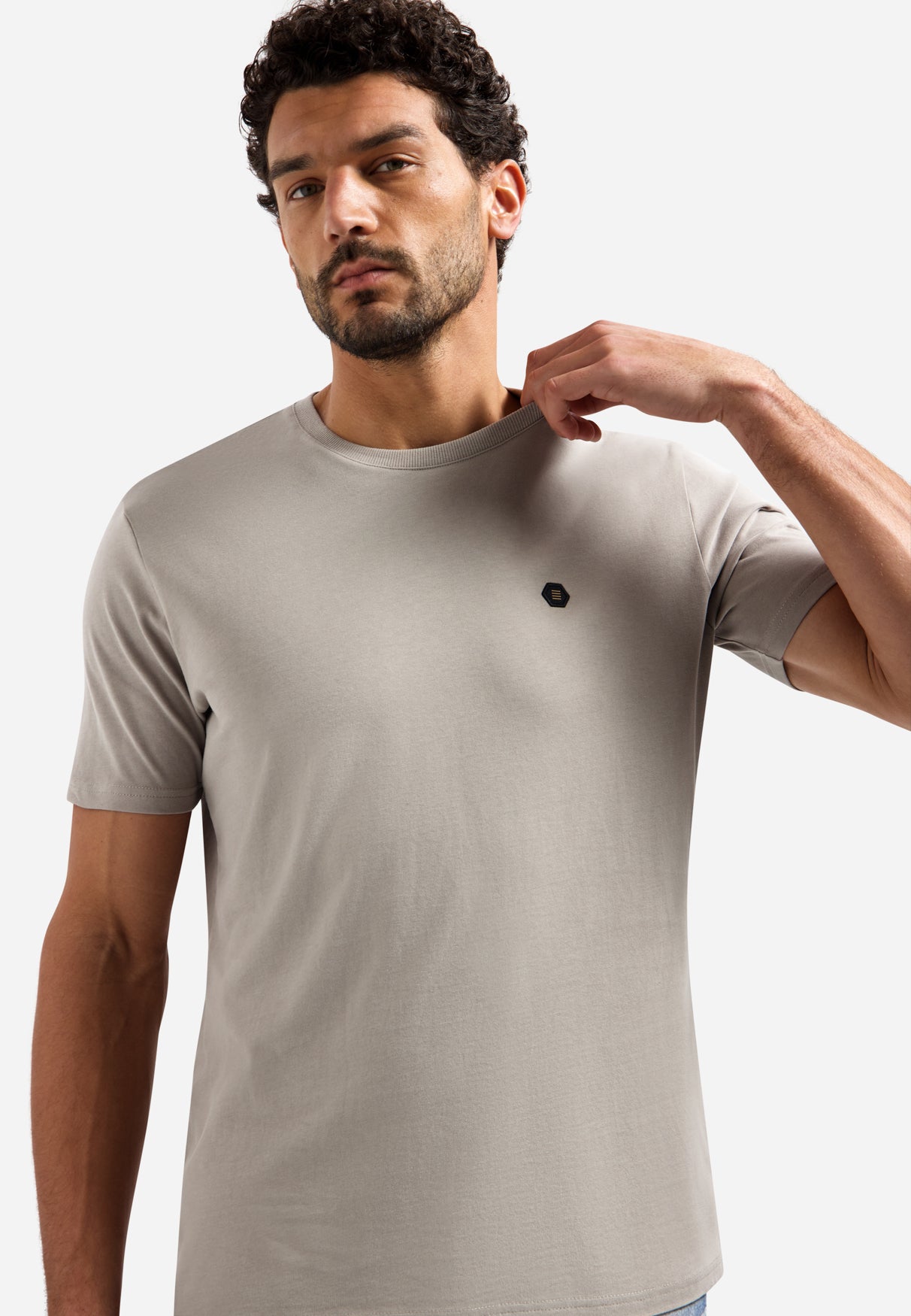 Timeless Basics Zacht T-shirt | Clay