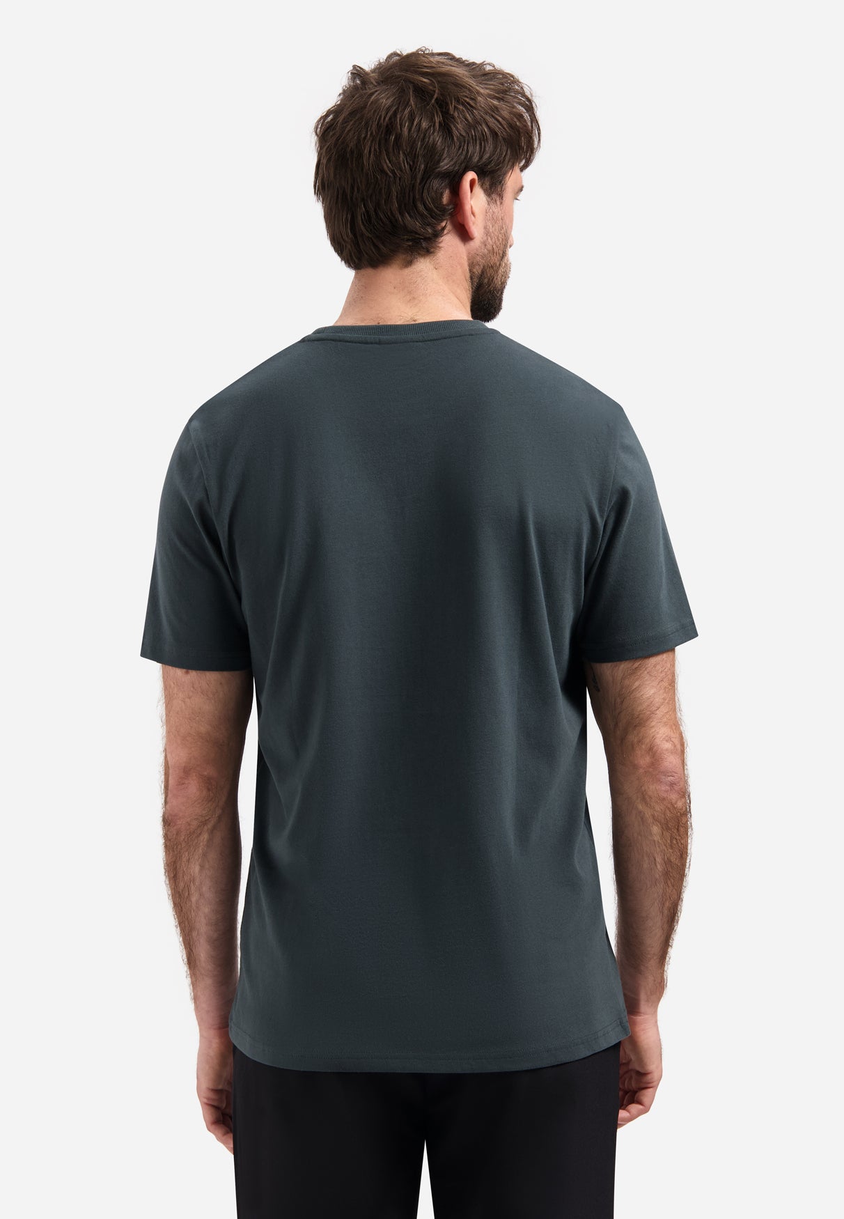 Timeless Basics Zacht T-shirt | Dark Steel