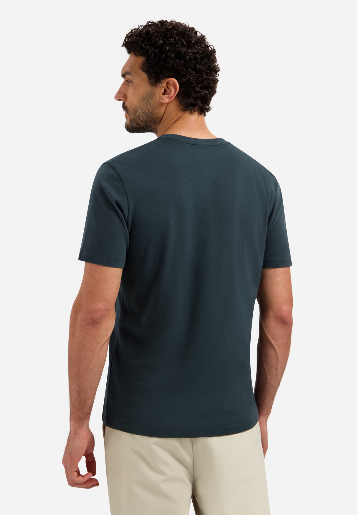 Timeless Basics Zacht T-shirt | Dark Steel