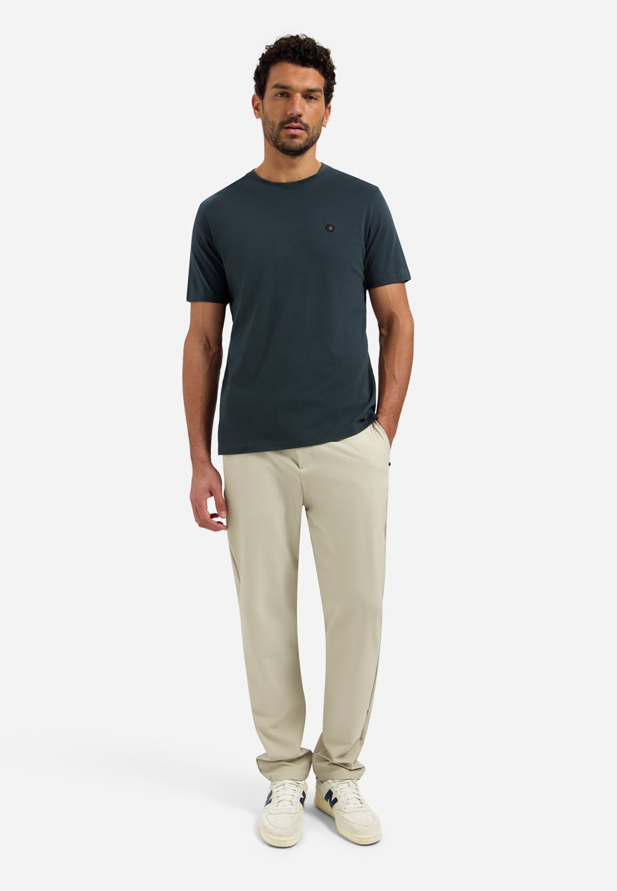 Timeless Basics Zacht T-shirt | Dark Steel