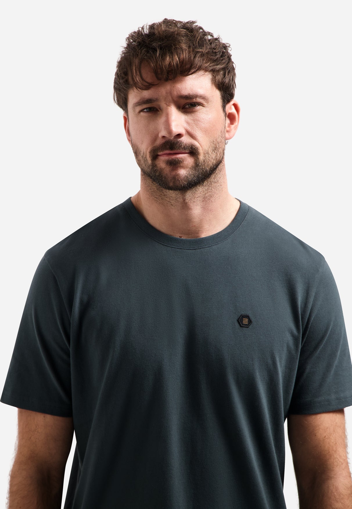 Timeless Basics Zacht T-shirt | Dark Steel