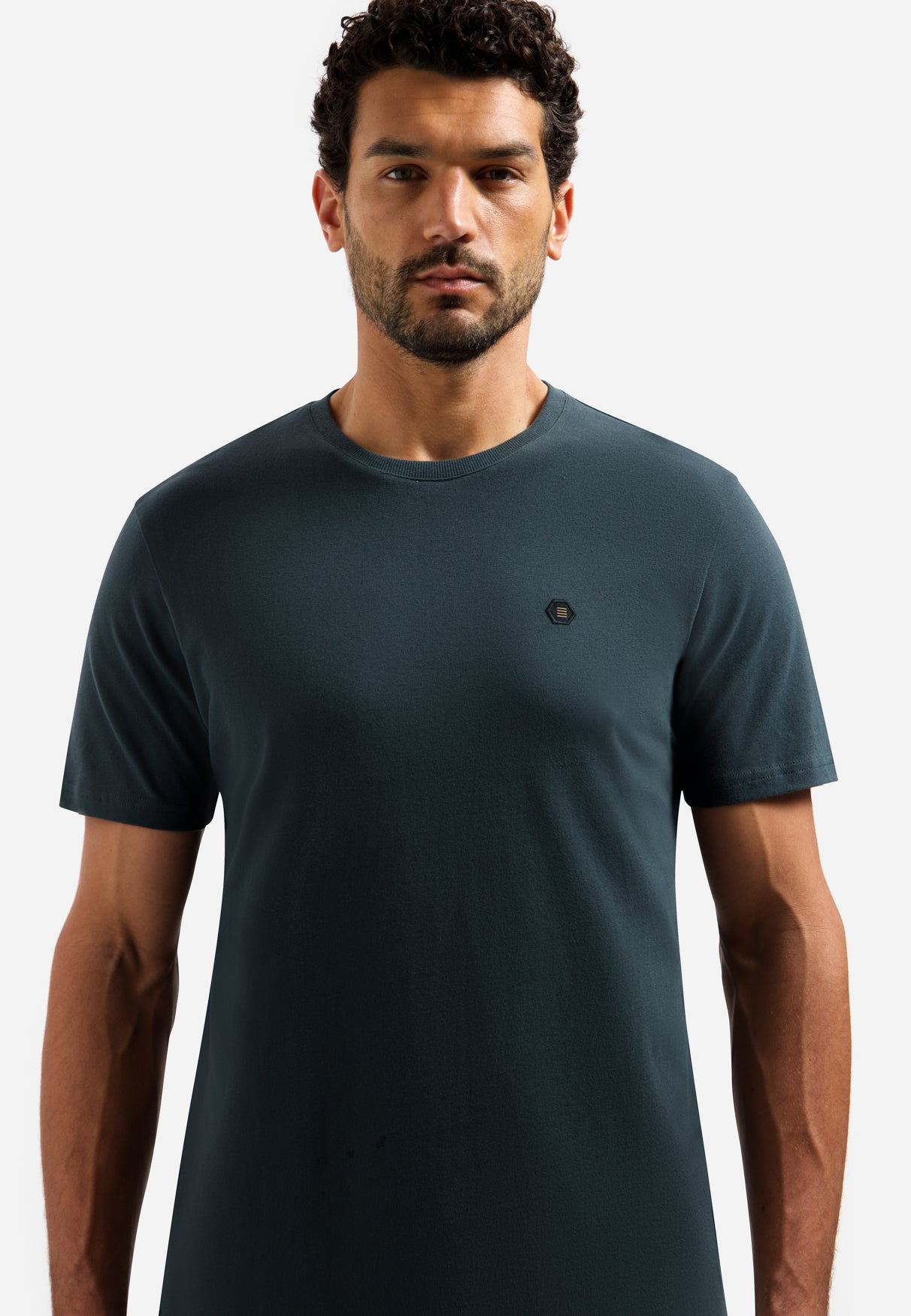 Timeless Basics Zacht T-shirt | Dark Steel