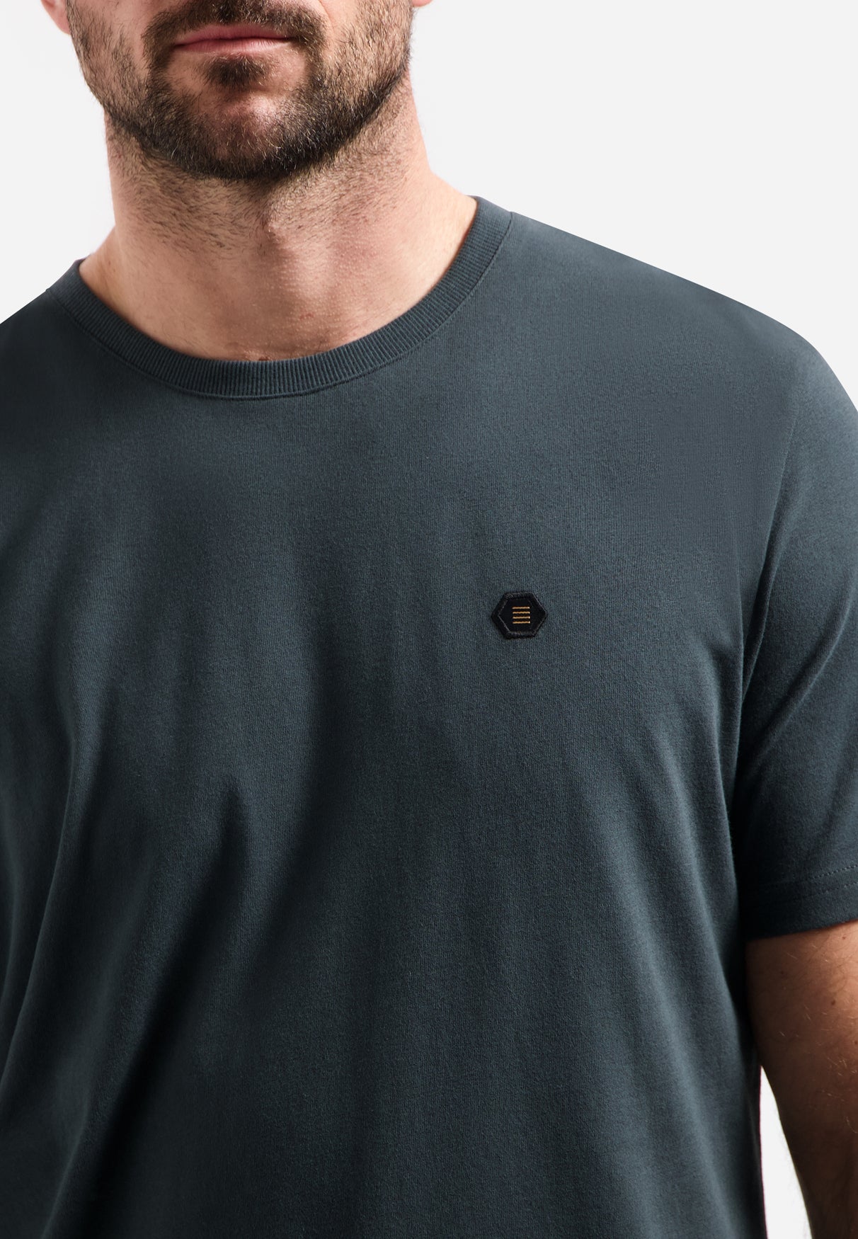 Timeless Basics Zacht T-shirt | Dark Steel
