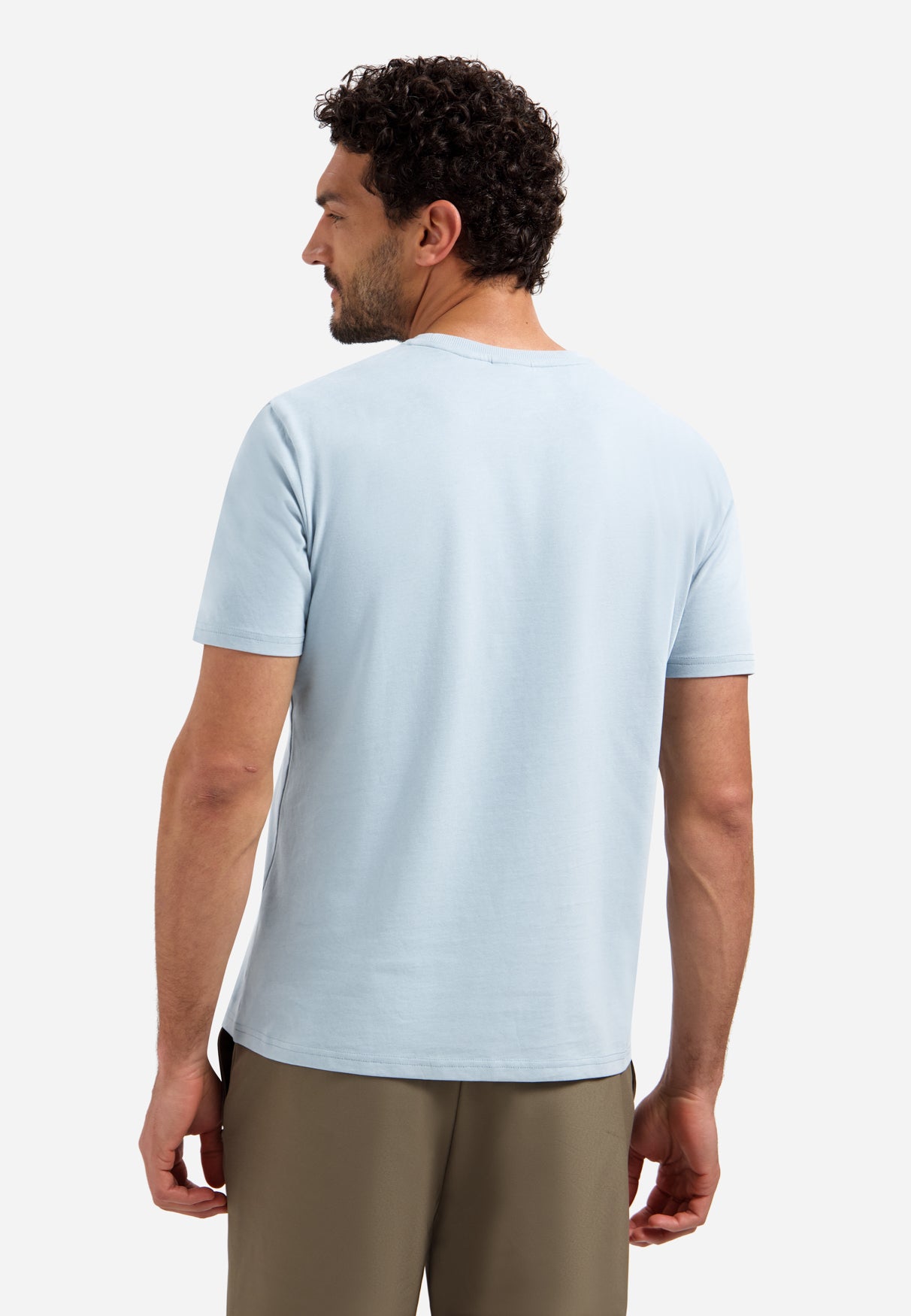 Timeless Basics Zacht T-shirt | Dusty Blue