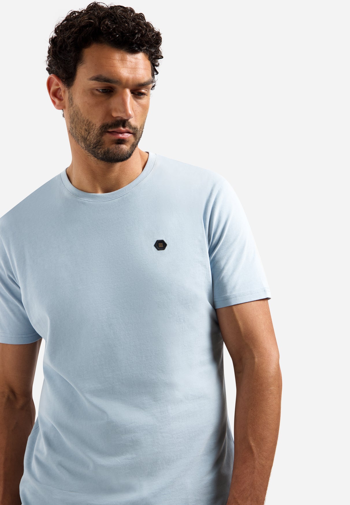 Timeless Basics Zacht T-shirt | Dusty Blue