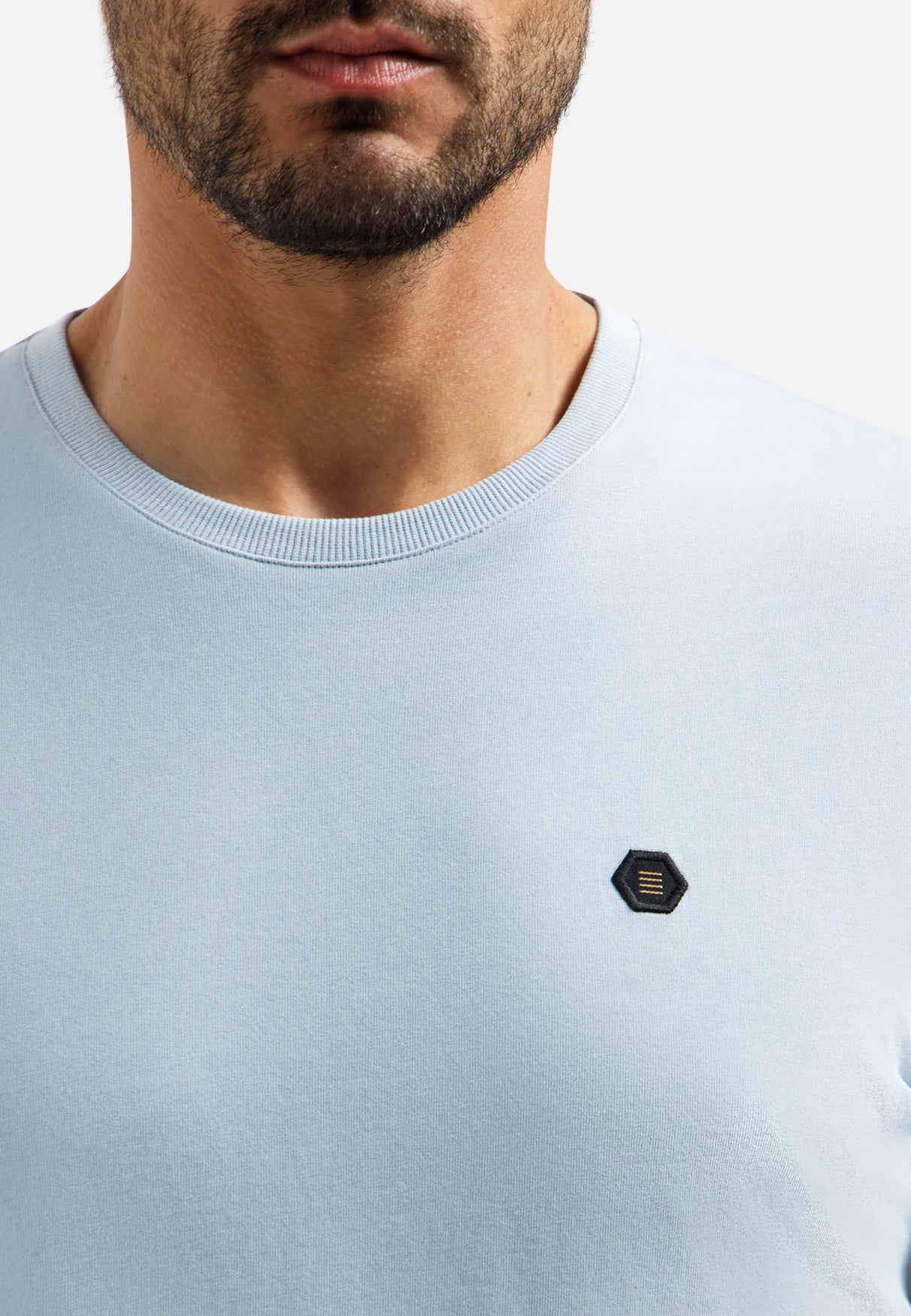 Timeless Basics Zacht T-shirt | Dusty Blue