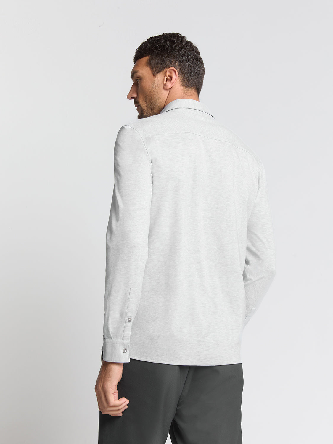 Timeless Basics Jersey Hemd | Krijt