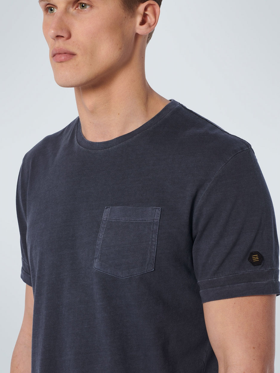 T-shirt ronde hals Garment Dyed Special Wash night