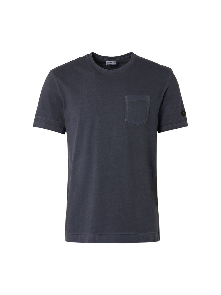 T-shirt ronde hals Garment Dyed Special Wash night