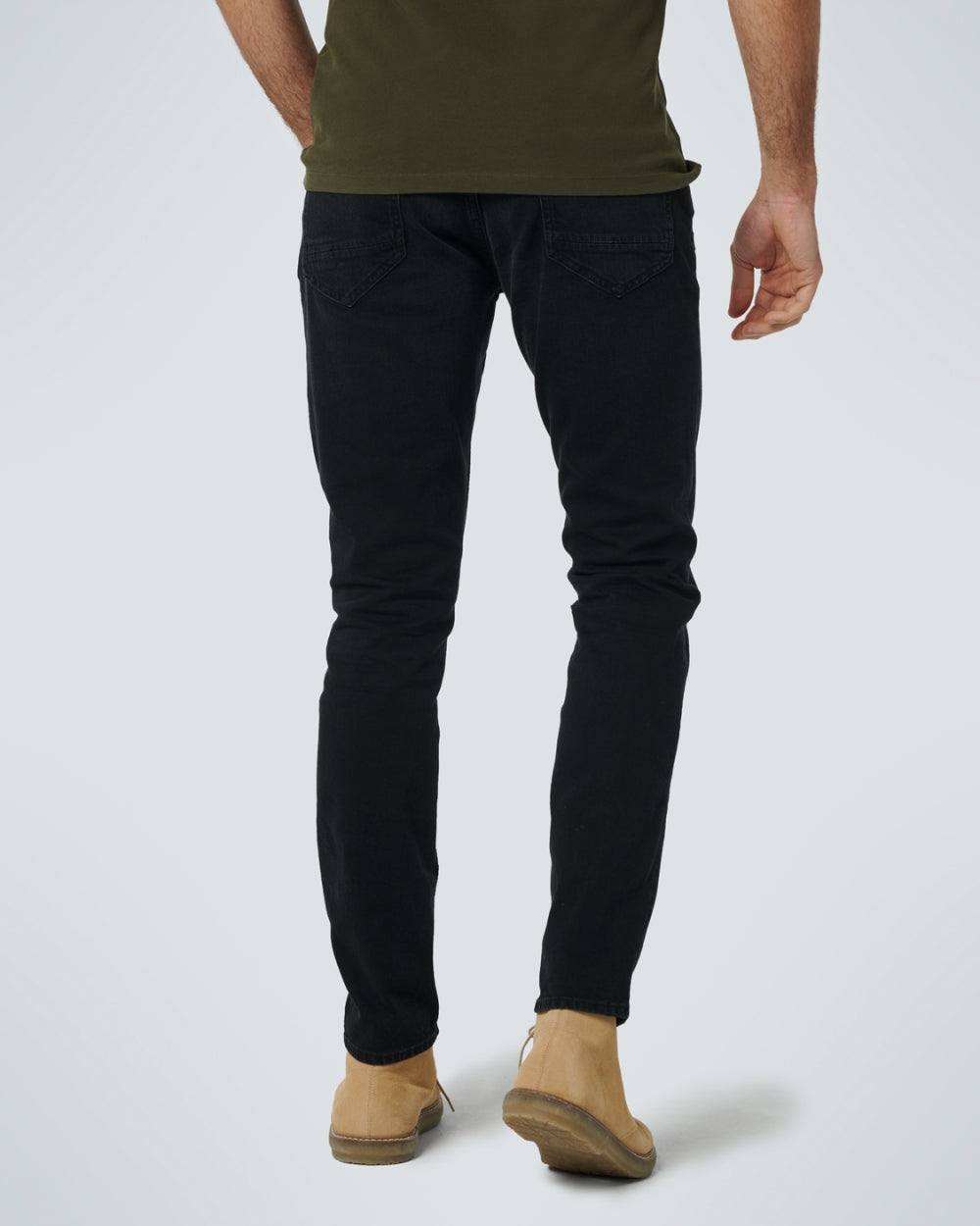 Denim, Tapered 712, Zwart, Stretch | Black Denim