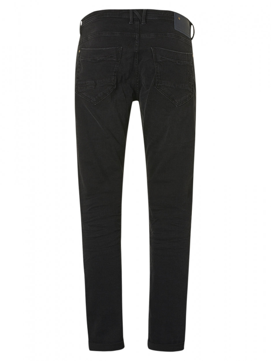 Denim, comfort slim 712, black denim stretch | Lengte 36