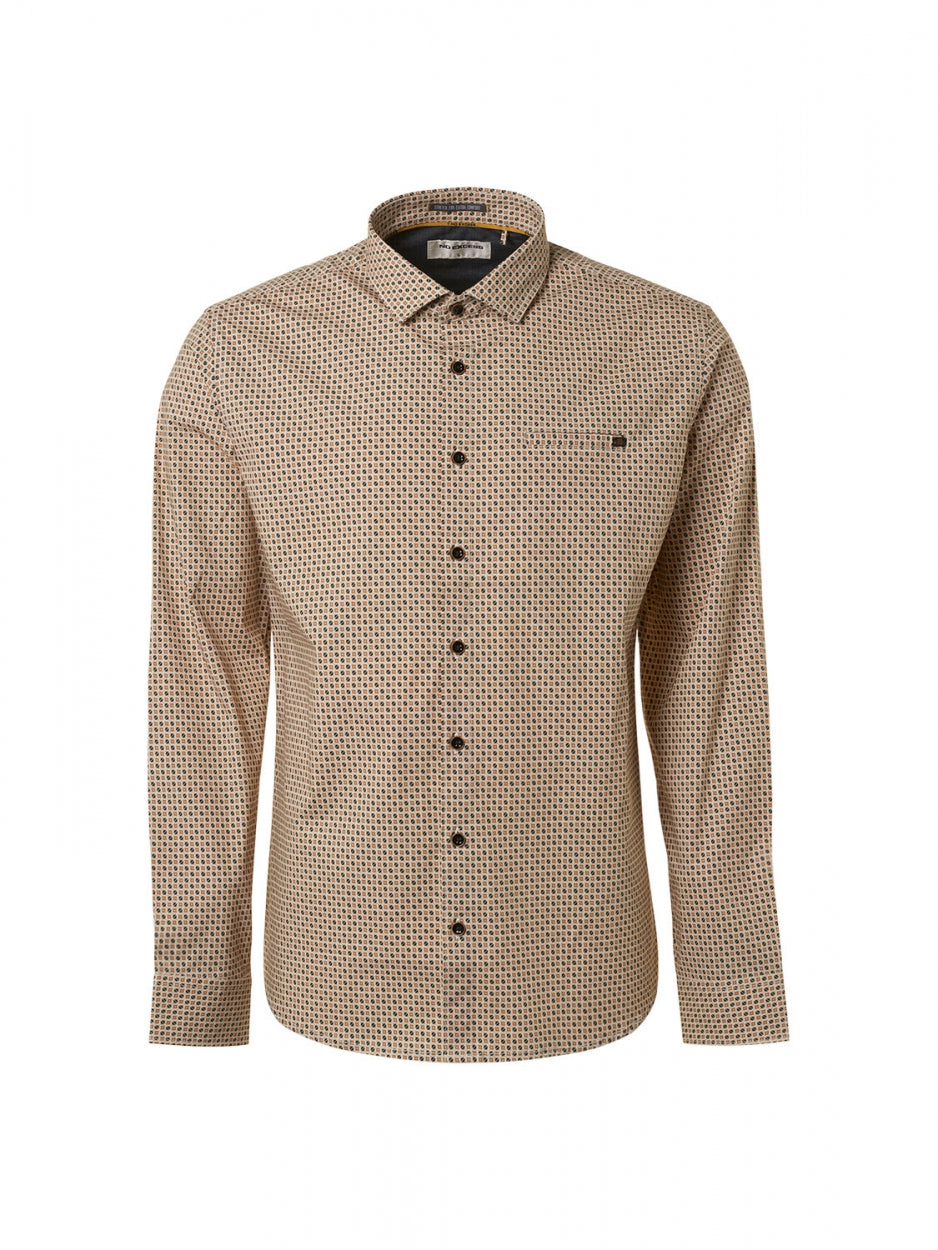 Shirt Stretch Allover Printed | Offwhite