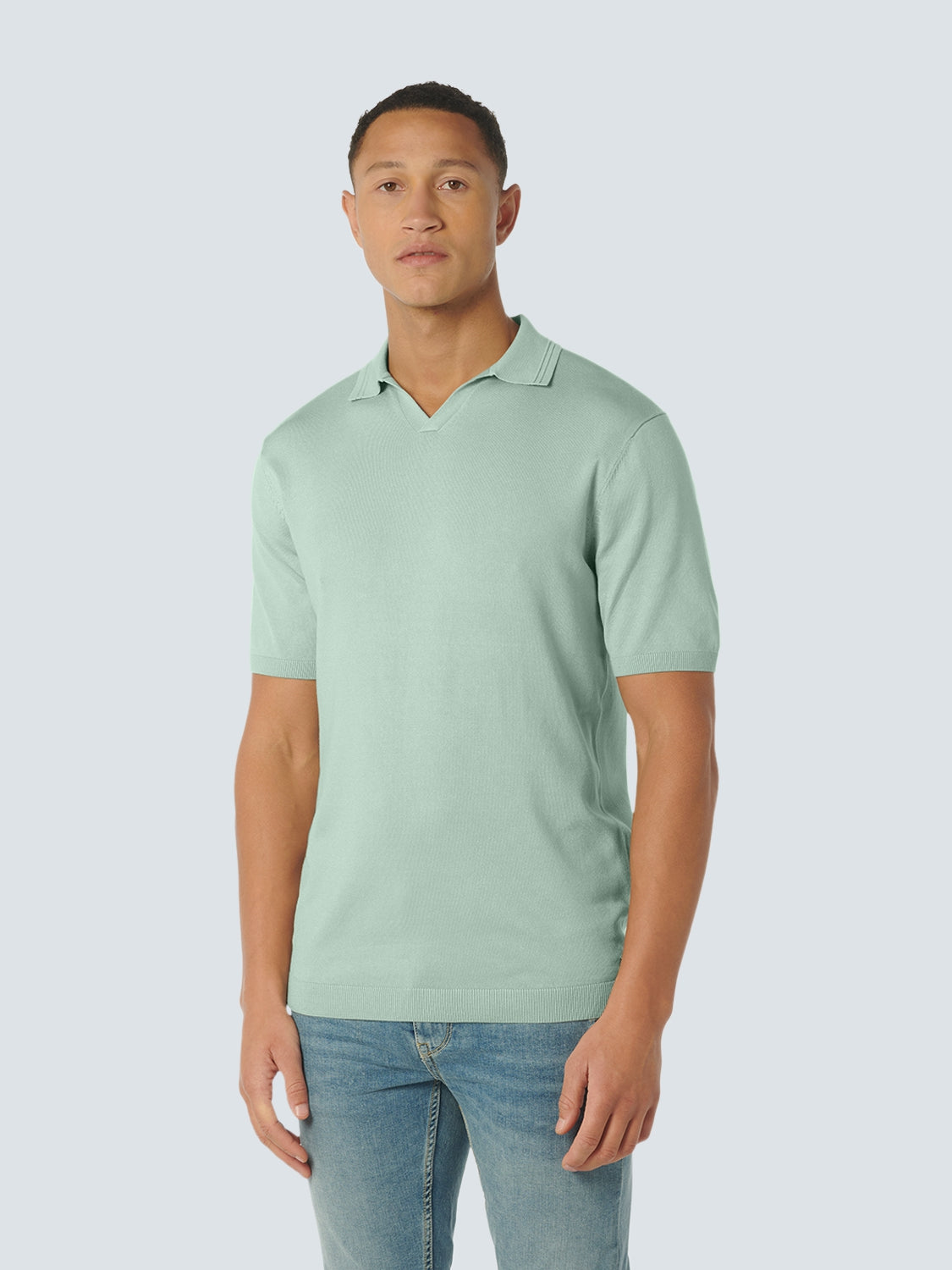 Pullover Short Sleeve Polo Solid | Mint