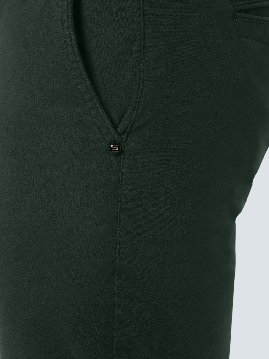 Stretch Pants with Garment Dyed Finish | Dark Moss
