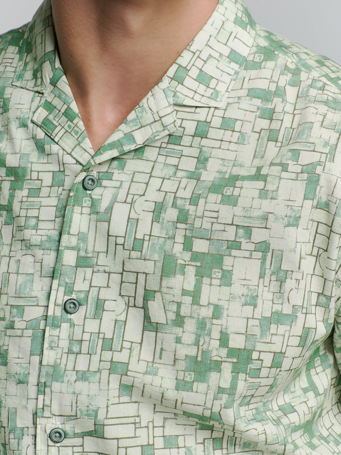 Printed shirt | Green