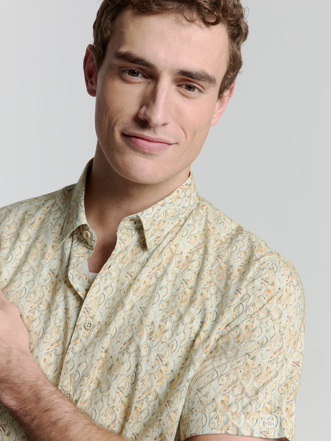 Printed shirt | Yellow