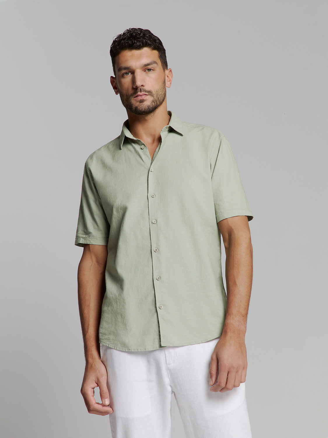Linen shirt | Light Army