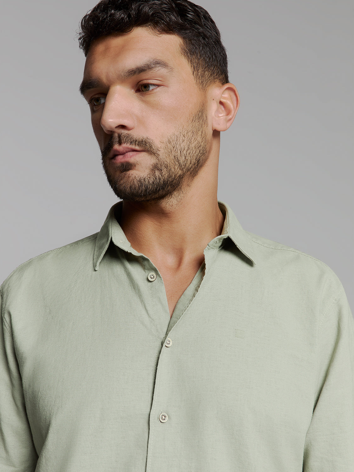 Linen shirt | Light Army
